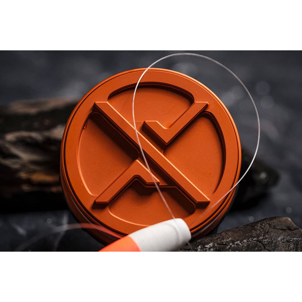 Exotac xREEL Compact Survival Fishing Kit with Tackle Storage - Portable Handline Fishing Gear for Emergency & Outdoor Adventures - Includes 6 Hooks, 6 Split Shot, 2 Floats & TPE Finger Strap for Better Control - Ideal for Camping, Hiking, Bug Out Bags & Survival Situations
