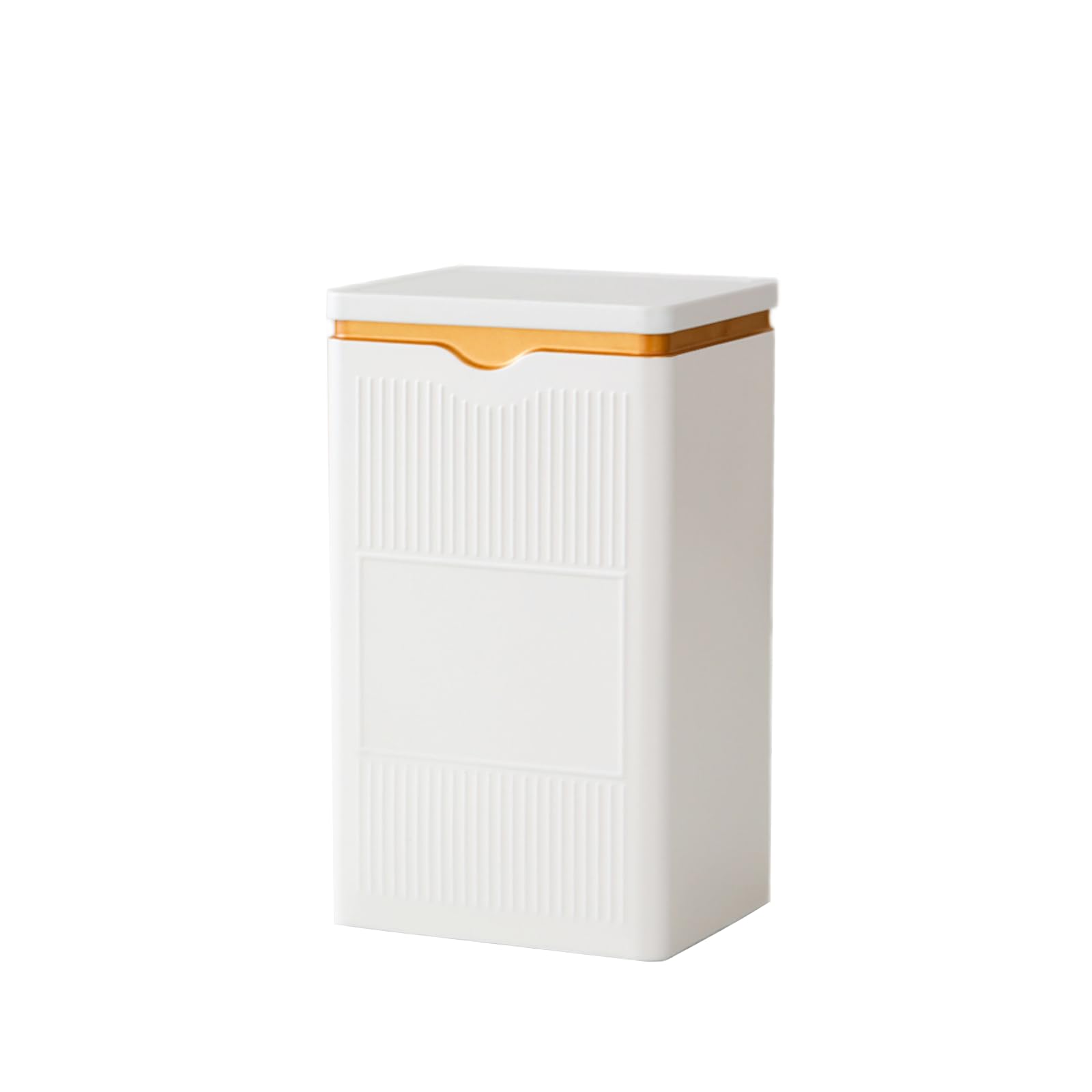 Premium Square Tea Storage Tins - Airtight Loose Tea & Coffee Containers for Tea, Coffee, Herbs, Candy, Chocolate, Sugar & Spices - Perfect for Kitchen Pantry Organization & Gift Packaging (White)