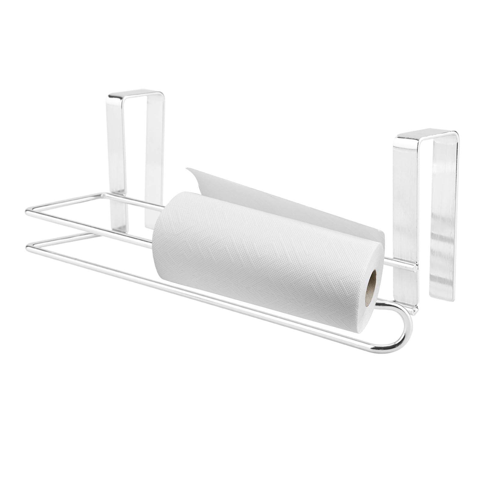 Jerliflyer No-Drill Stainless Steel Wall Mounted Bathroom Towel Rack - Double Towel Holder & Roller Bar for Bath, Kitchen, and Laundry Room Organization