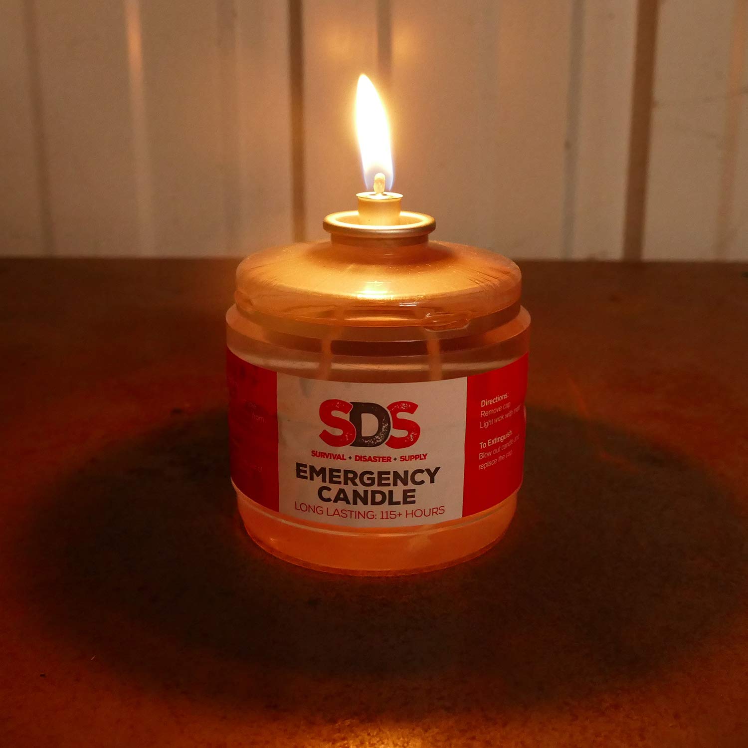 Premium SDS Liquid Oil Candles - 115-Hour Long Burning Votive Candle Fuel for Emergency Survival Kits, Power Outages & Outdoor Camping