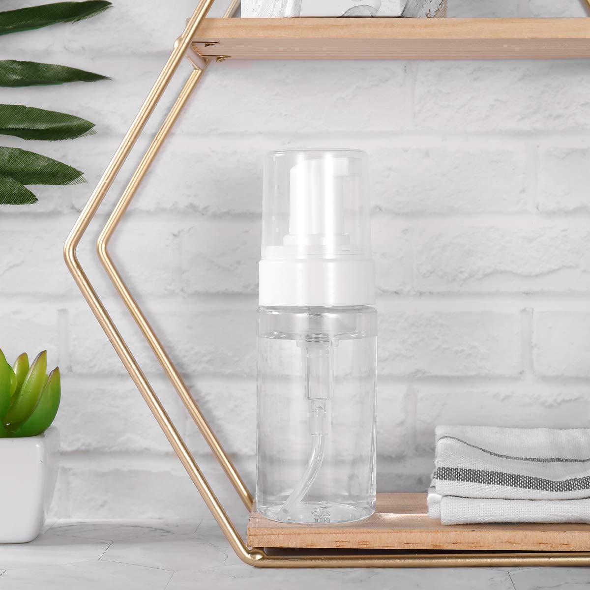 4 Pack Refillable Pump Bottles - Empty Reusable Dispenser Containers for Lotion, Soap & Shampoo - Perfect for Home, Travel & DIY Projects