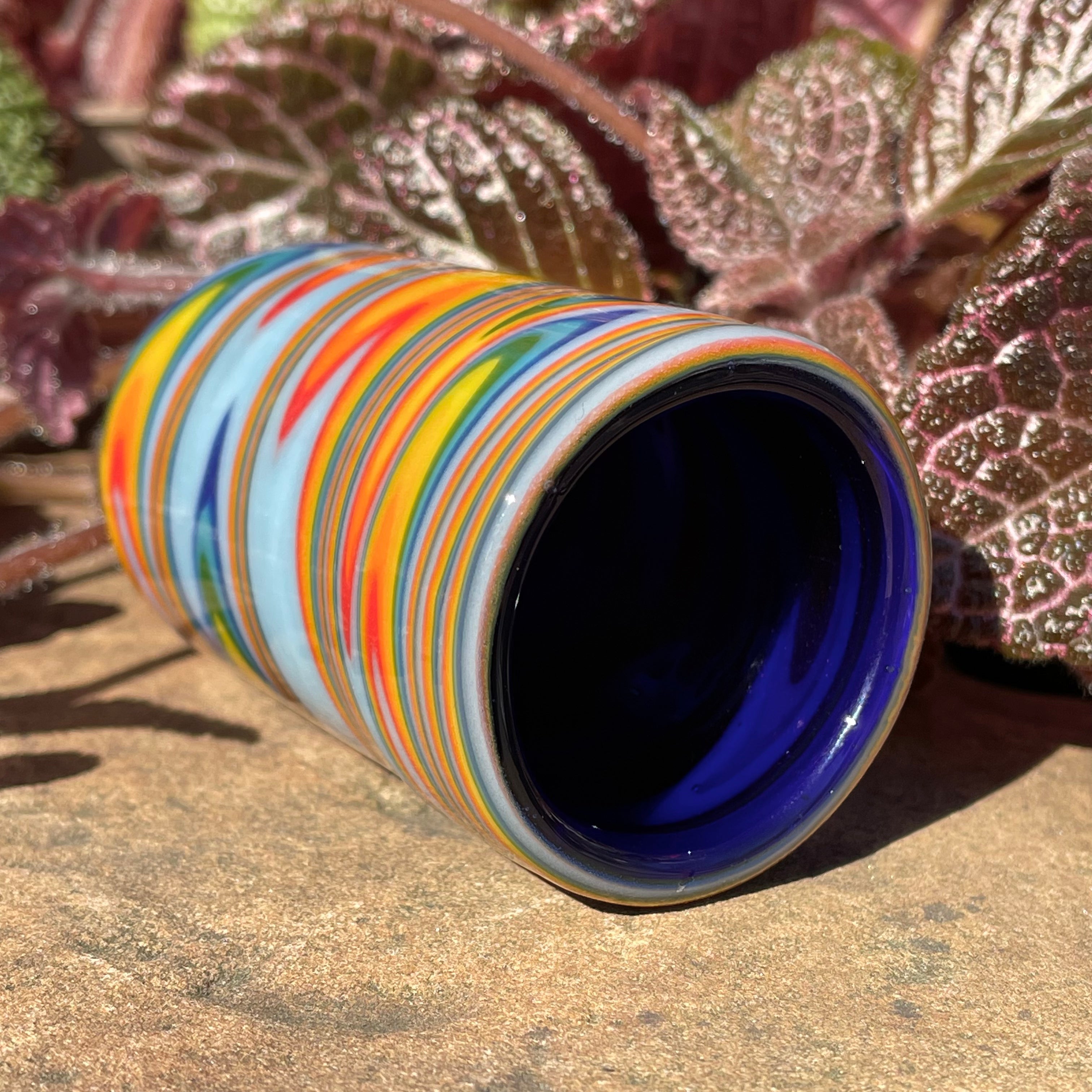 Rainbow Wig Wag Shot Glass - Colorful Party Drinking Cups for Celebrations, Bachelorette Parties & Bar Nights - Fun Novelty Glassware for Cocktails & Shots