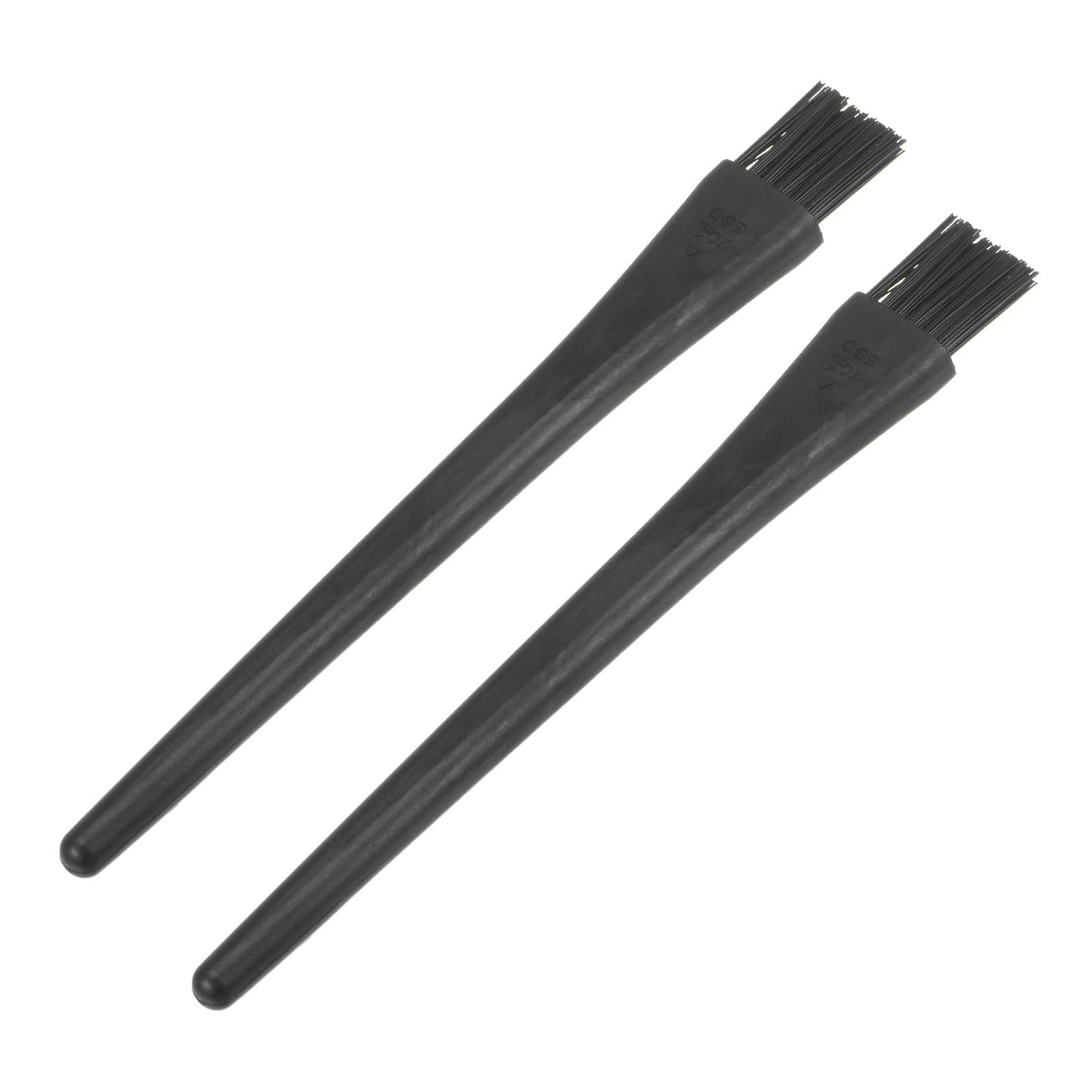 ESD Brush for Electronics - 2 Pack Antistatic Cleaning Brushes for PCB, Keyboard & BGA Repair - 18x14mm Nylon Bristles