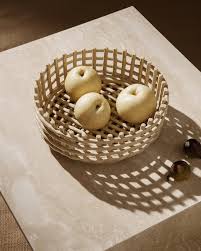Ferm LIVING Ceramic Centerpiece Bowl - Handmade Decorative Tableware for Dining, Parties & Home Decor