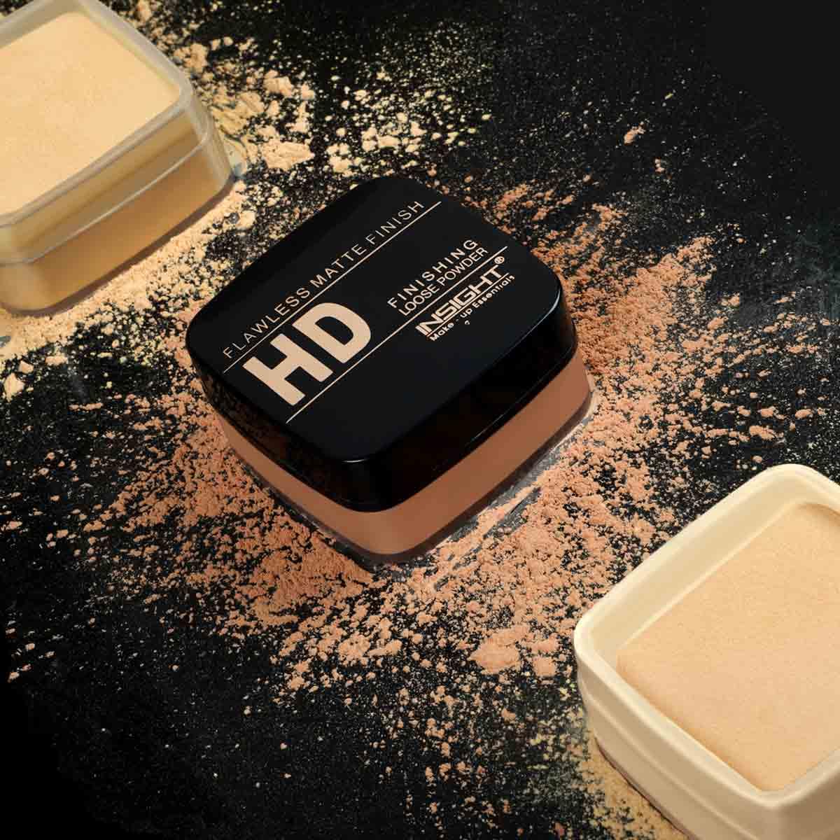 INSIGHT Translucent Pressed Face Powder - Honey Shade for All Skin Types, 75g | Oil Control & Matte Finish for Daily Makeup & Touch-Ups