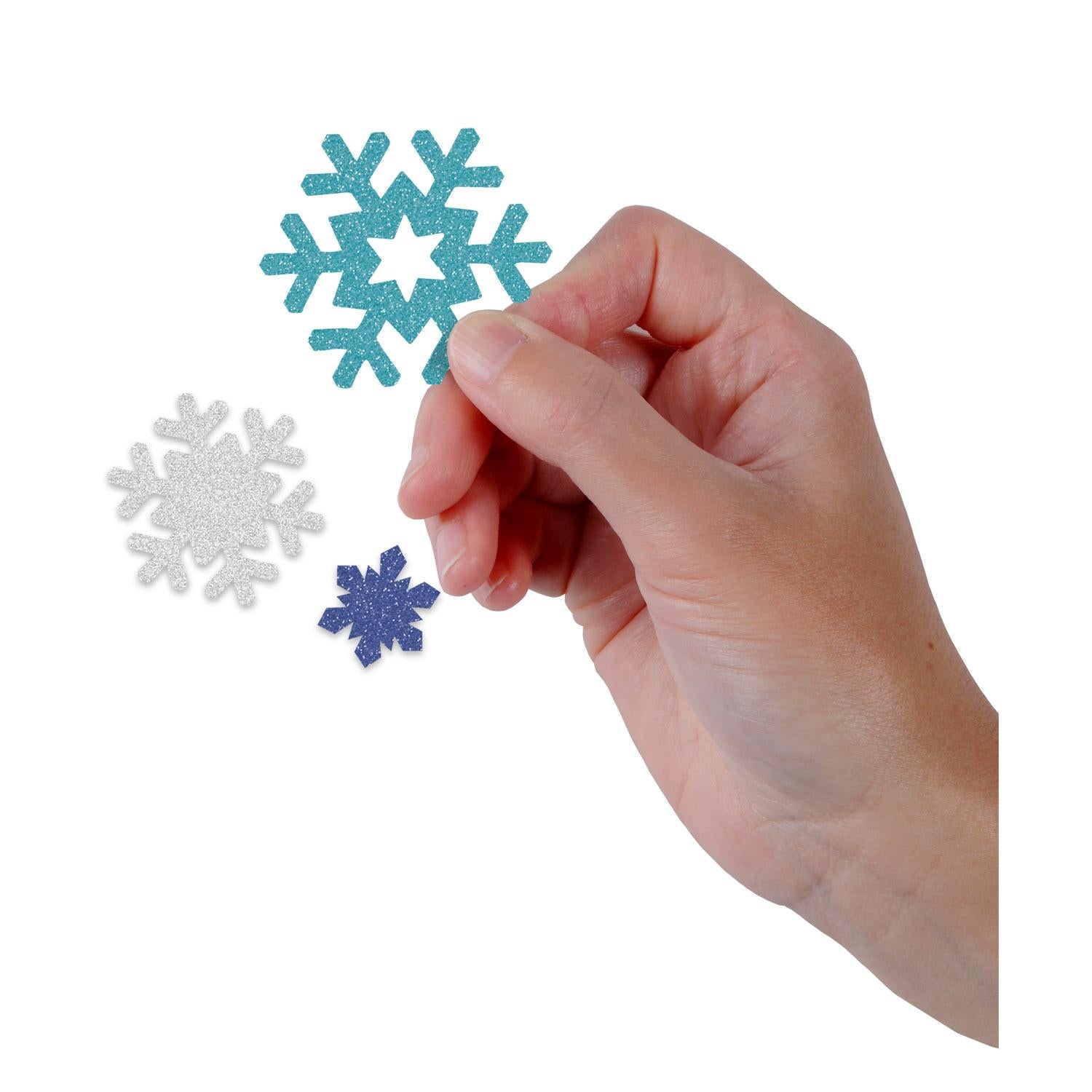 12 Pack Beistle Christmas Snowflake Deluxe Sparkle Confetti (0.5 Oz/Pkg) - Premium Holiday Party Decorations for Christmas Tree, Home, Office & Festive Celebrations