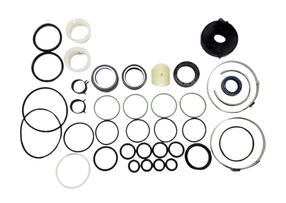 High-Quality Power Steering Seals Kit - Precision Fit for BMW 525i, 530i, 545i (2004-2005) | Complete Rack and Pinion Seal Replacement with O-Rings | Durable Steering System Repair Parts | Perfect for DIY Car Maintenance and Smooth Driving Experience