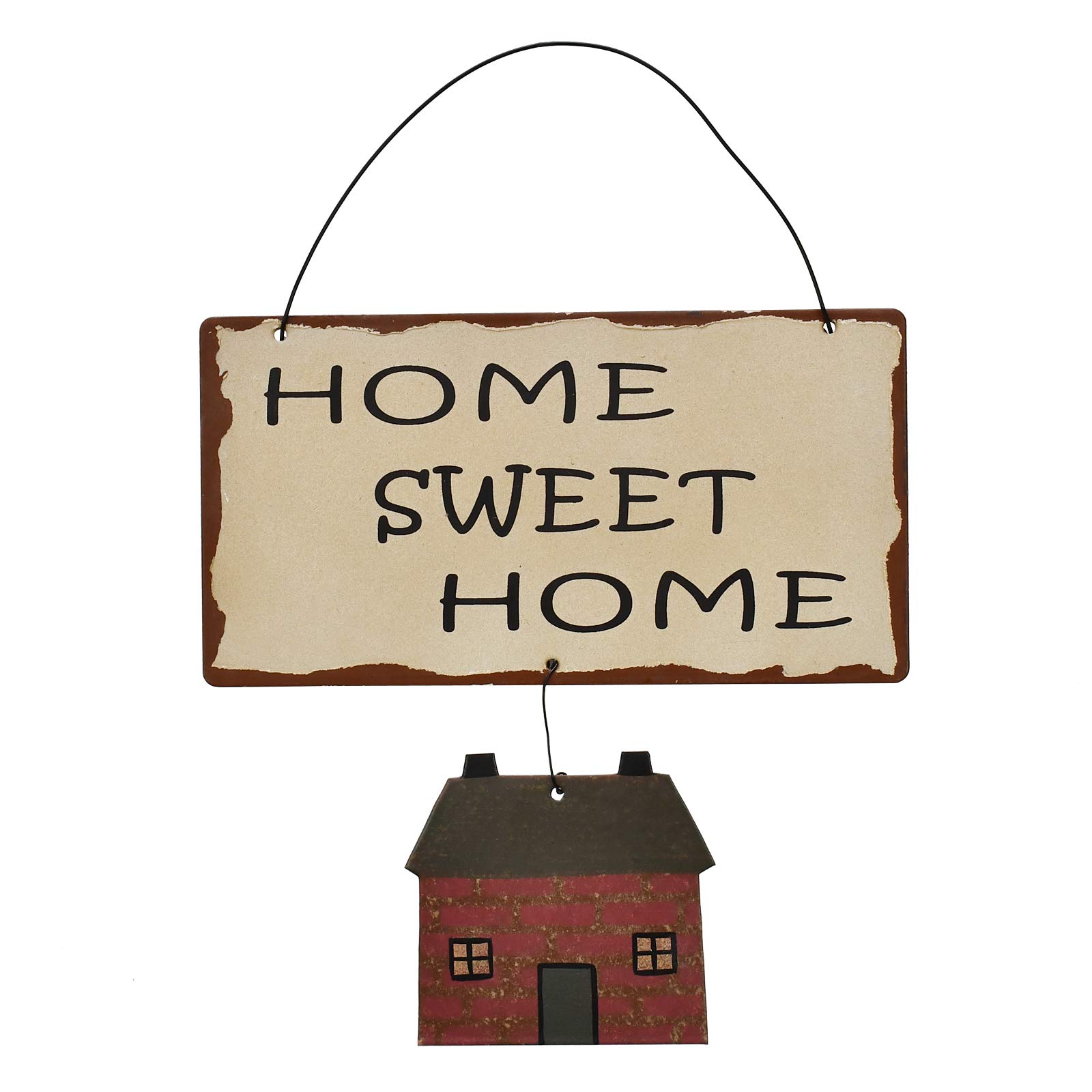 Rustic Metal 'Home Sweet Home' Wall Sign - 10.6