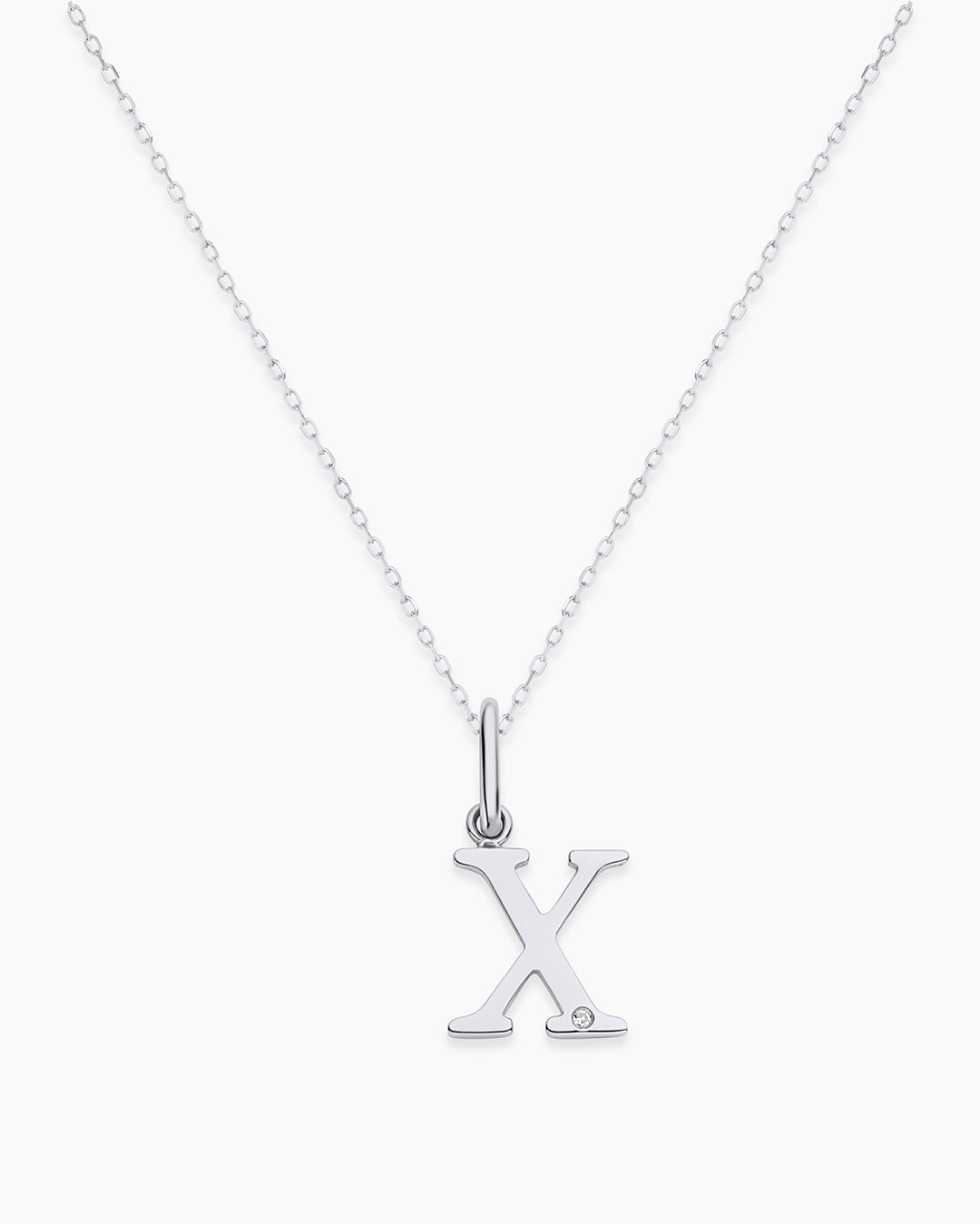 Vintage Diamond Alphabet Charm Necklace - Personalized Initial Pendant Jewelry for Women, Gift for Her, Birthday, Anniversary, Valentine's Day