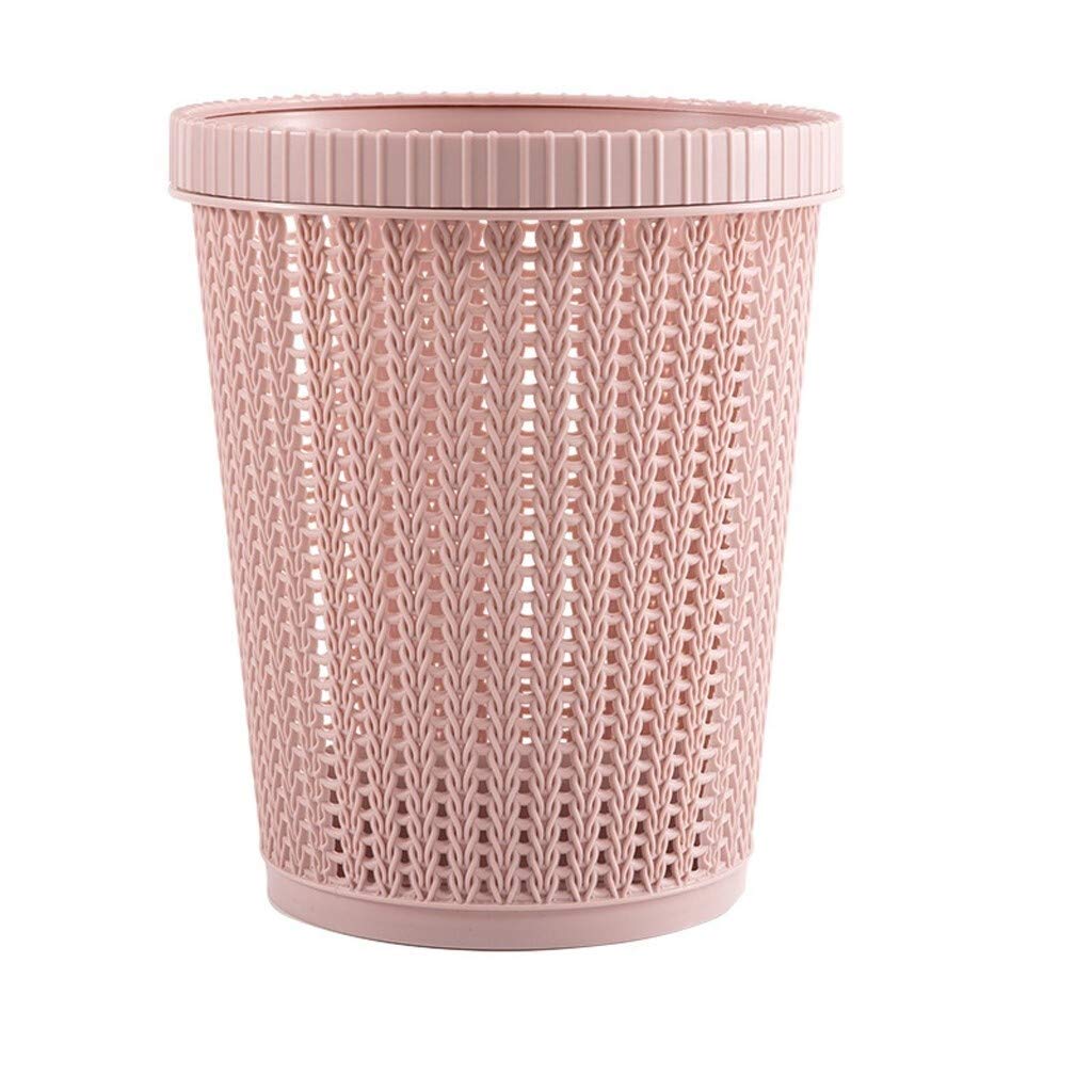 YuxahiugLJT Creative Hollow Trash Can - Space-Saving Trash Bag Storage for Living Room, Bedroom & Office - Modern Waste Bin with Hidden Debris Storage (Color B) - Perfect for Small Spaces & Home Organization