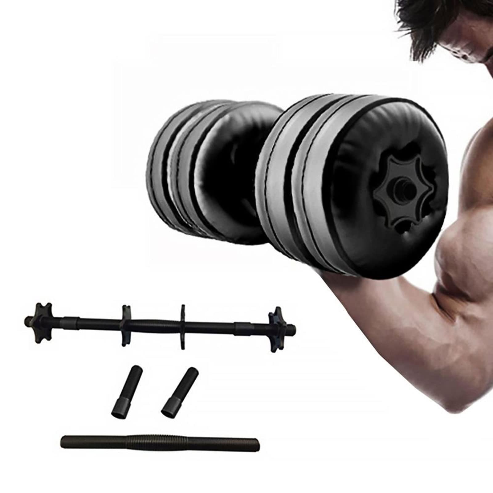 CHDWEY Adjustable Anti-Leak Water-Filled Dumbbells Set - Portable Travel Dumbbells for Home Gym, Bodybuilding & Fitness Training | Perfect for Small Spaces, Outdoor Workouts & Travel