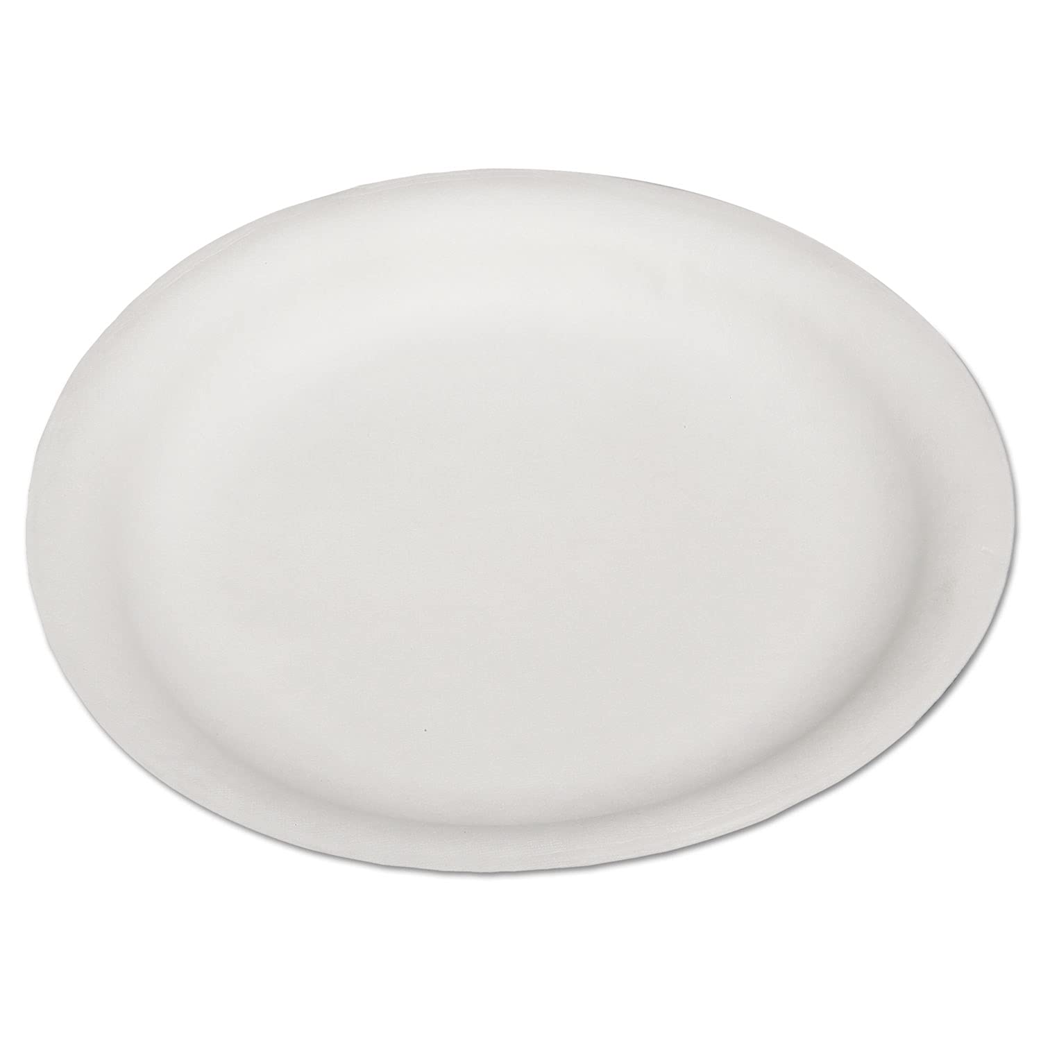 SKILCRAFT Compostable Paper Plates 9 Inch - Eco-Friendly Disposable Dinnerware, White, 500 Count (7350-00-290-0594) - Perfect for Parties, Picnics & Everyday Use