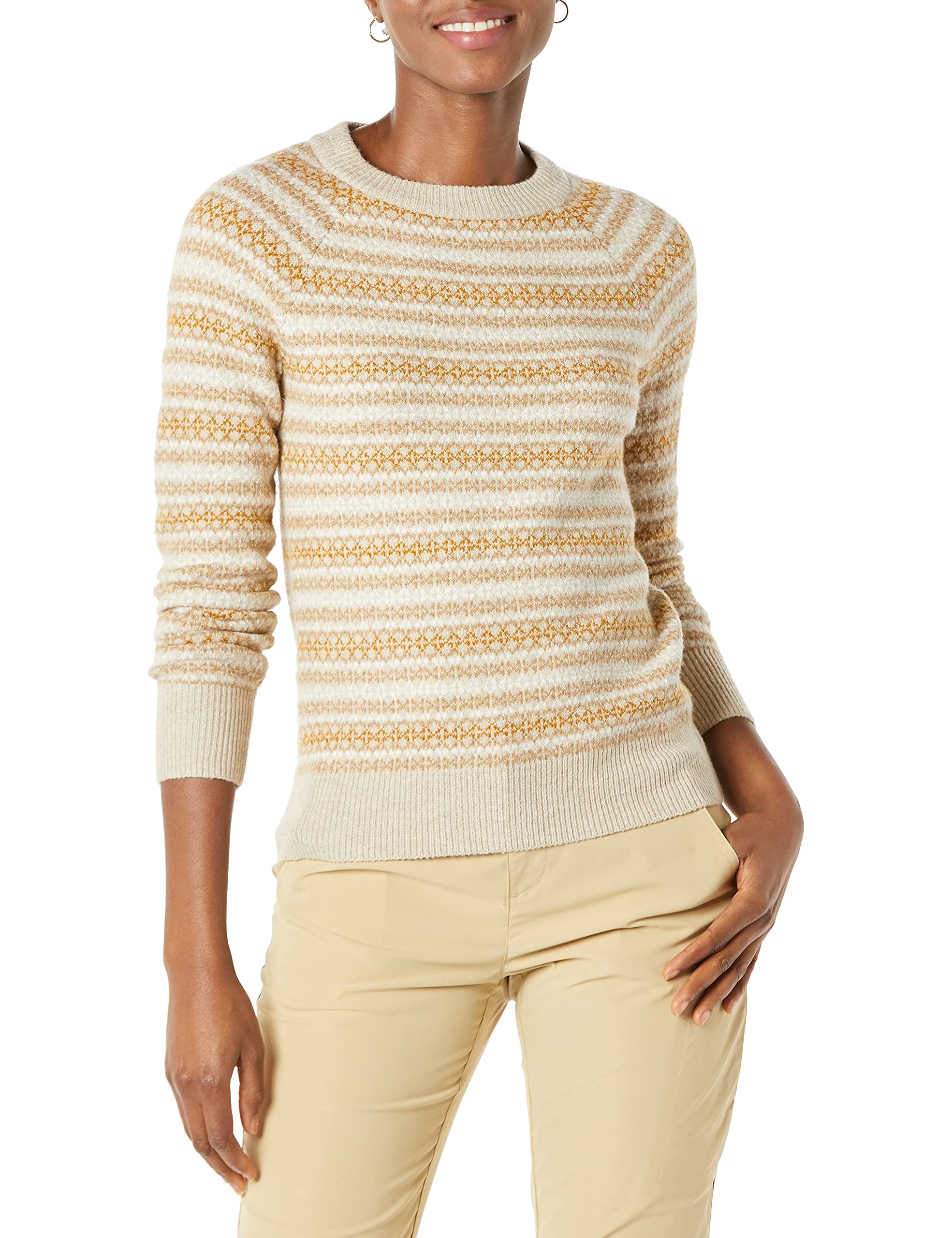 Amazon Essentials Women's Soft-Touch Crewneck Novelty Sweater - Cozy Casual Pullover for Fall & Winter | Perfect for Office, Dates & Holiday Gatherings