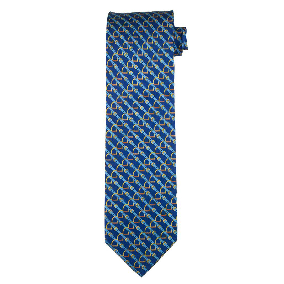 Essex Classics Men's Stirrup Neck Tie - Premium Silk Dress Tie for Business, Wedding & Formal Occasions - Perfect for Office, Interviews & Special Events