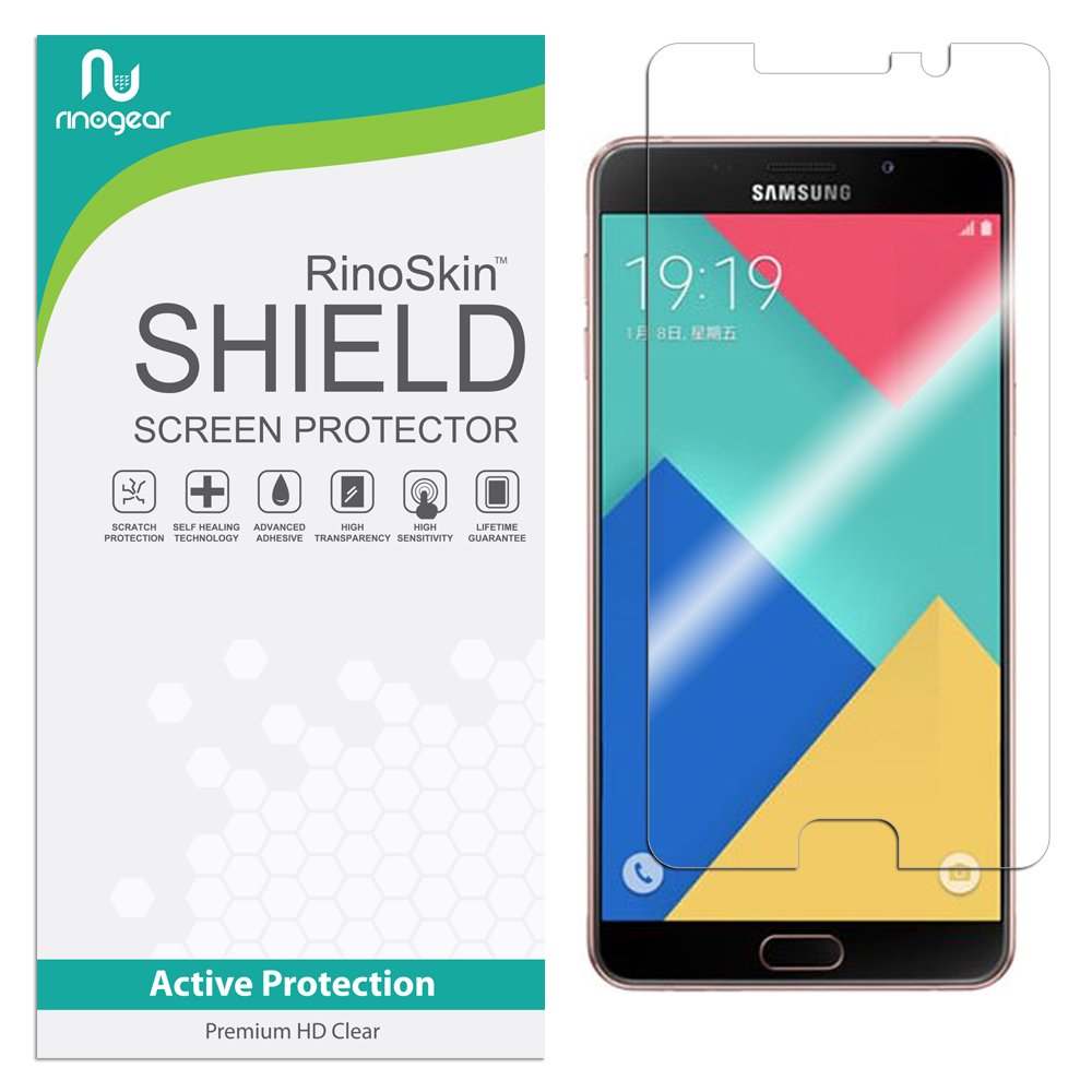 RinoGear Samsung Galaxy A9 Screen Protector - Case Friendly, Flexible TPU Film with Full Coverage - Perfect for Everyday Protection Against Scratches and Drops