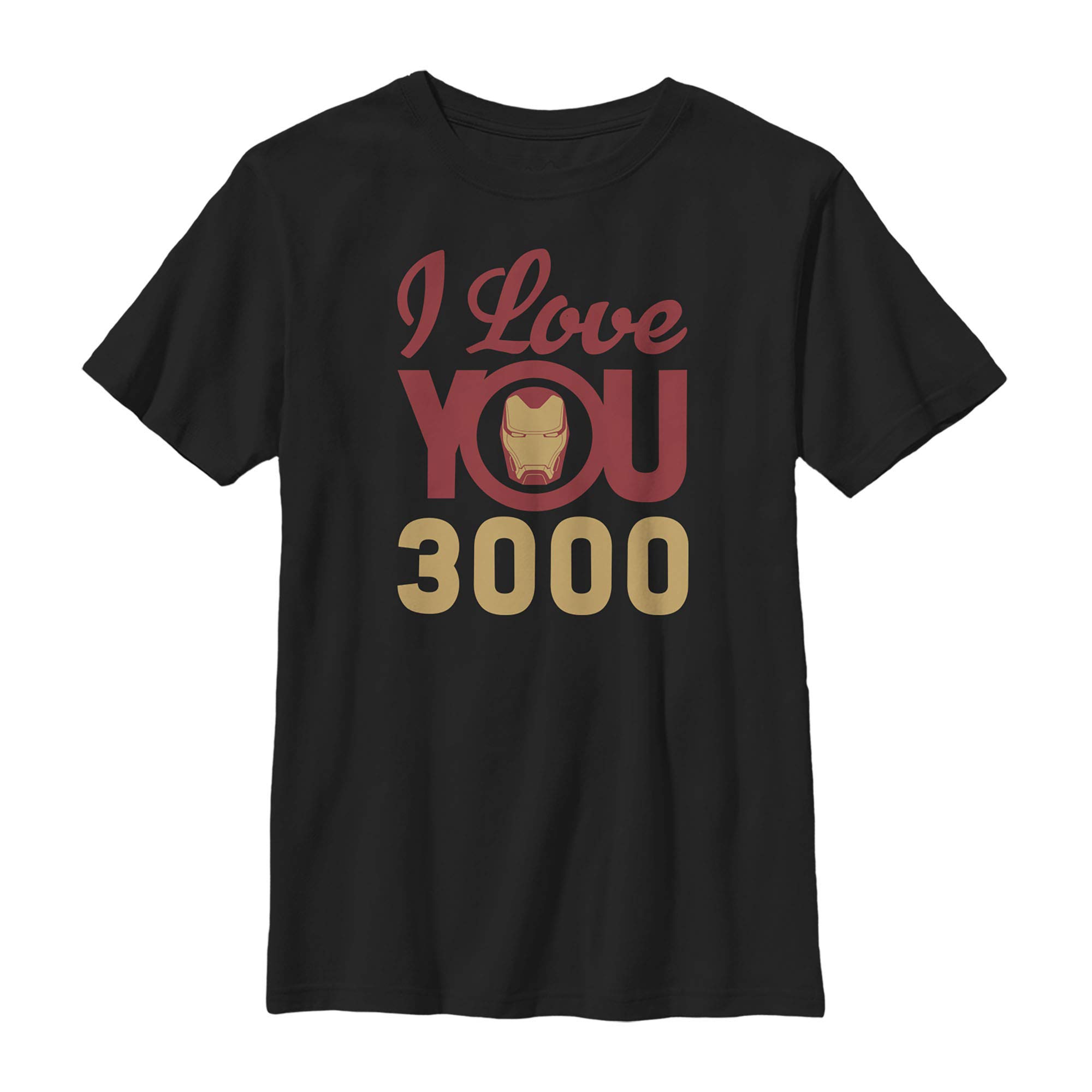 Marvel Iron Man Love 3000 Graphic T-Shirt for Boys - Superhero Kids Tee for School, Play & Cosplay