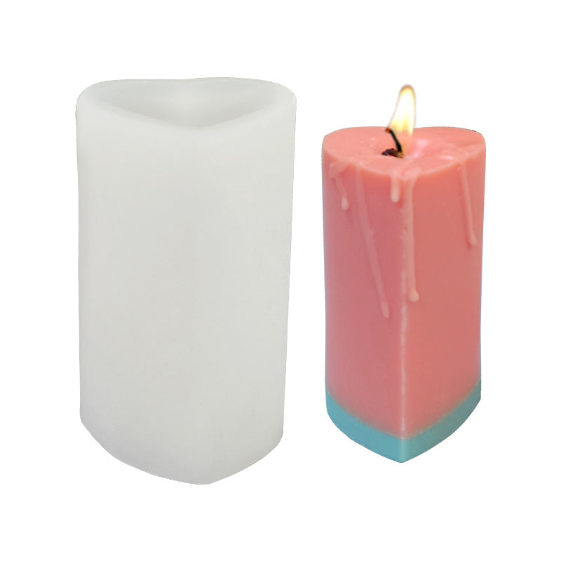 Heart-Shaped Silicone Candle Mold for DIY Candles - Perfect for Romantic Gifts, Wedding Decor & Home Fragrance