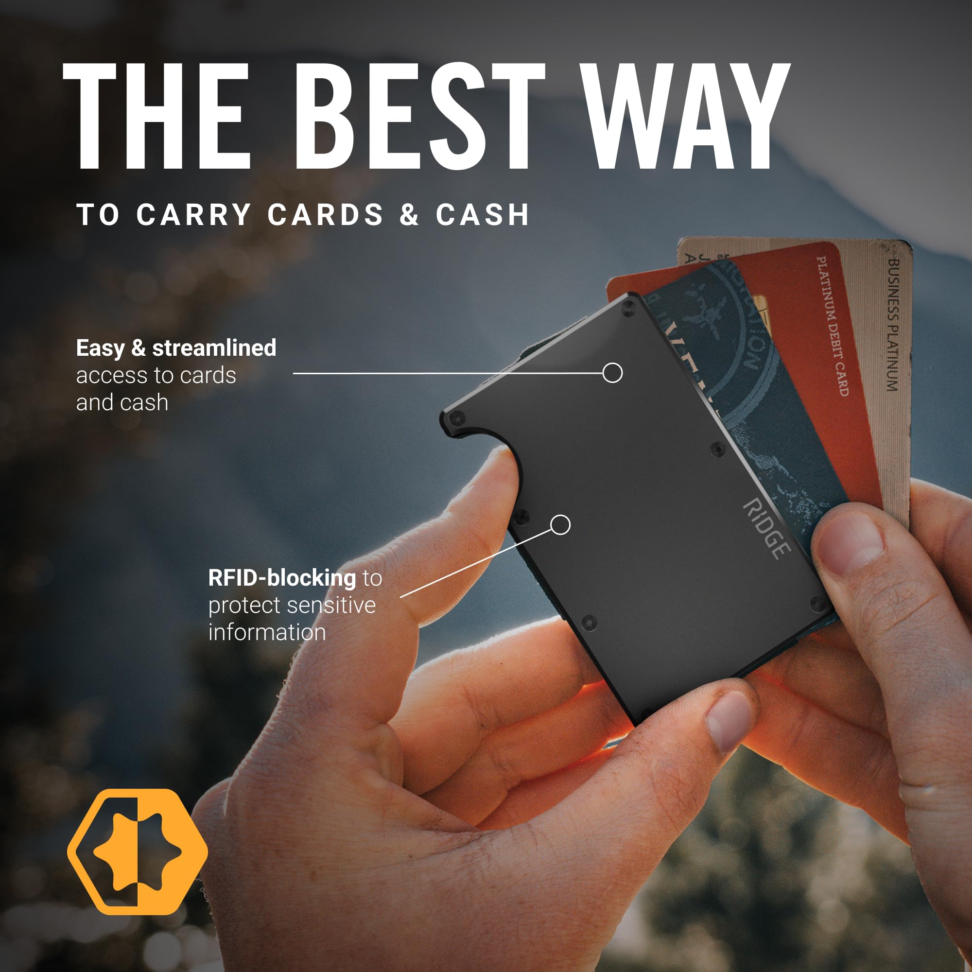 Slim Minimalist RFID Blocking Wallet for Men - Front Pocket Card Holder & Money Clip | Perfect for Travel, Everyday Carry, and Business Use