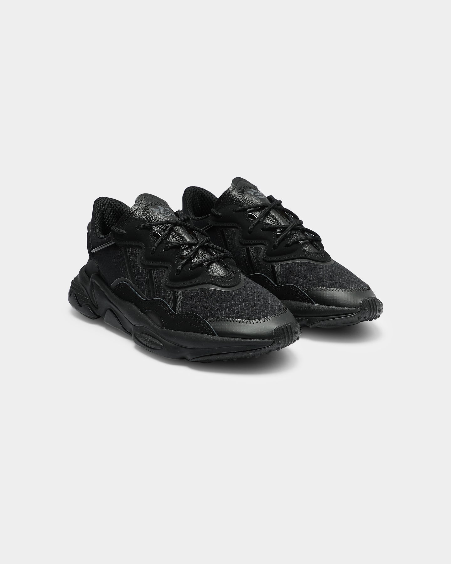 Adidas Ozweego Men's Running Shoes - Black/Black/Grey | Lightweight Comfort for Jogging, Gym & Casual Wear