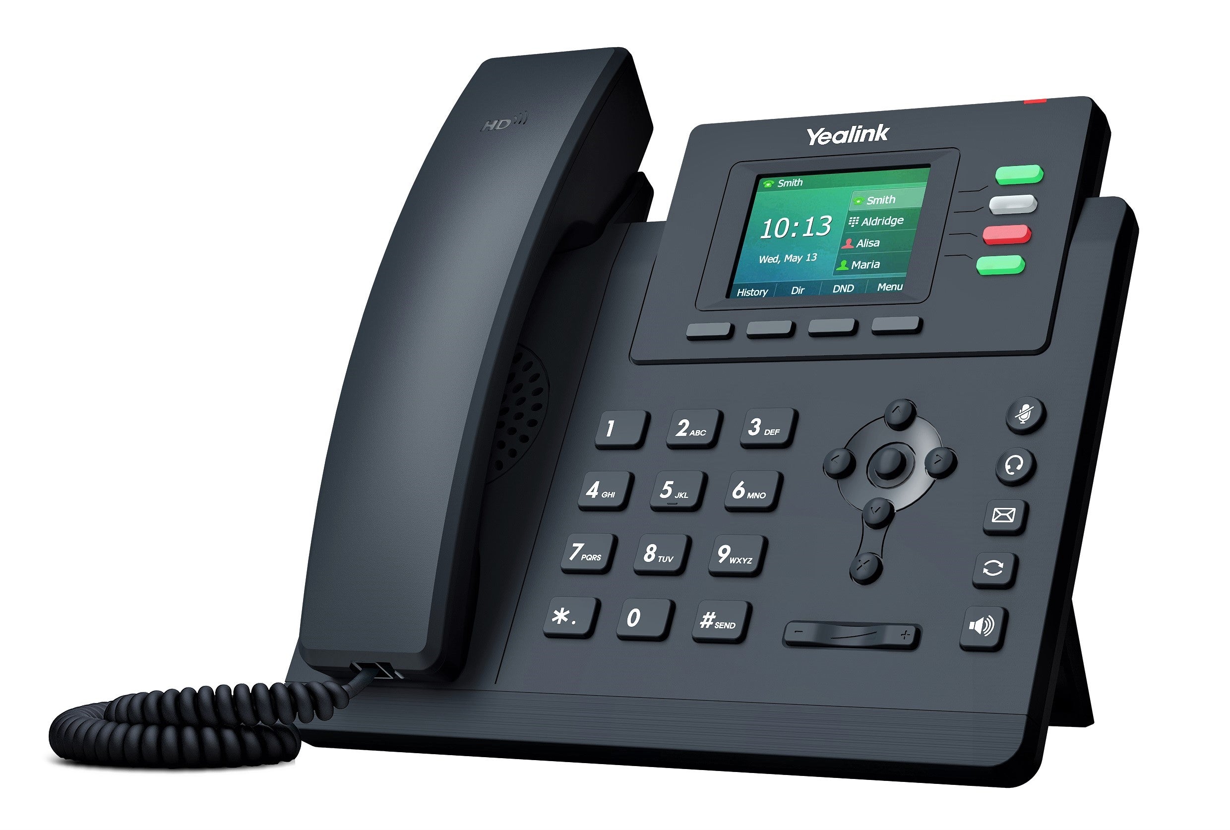 Yealink SIP T33G IP Phone - Business VoIP Desk Phone with HD Voice, 3 Line LCD Display, PoE Support - Ideal for Office, Call Center & Remote Work