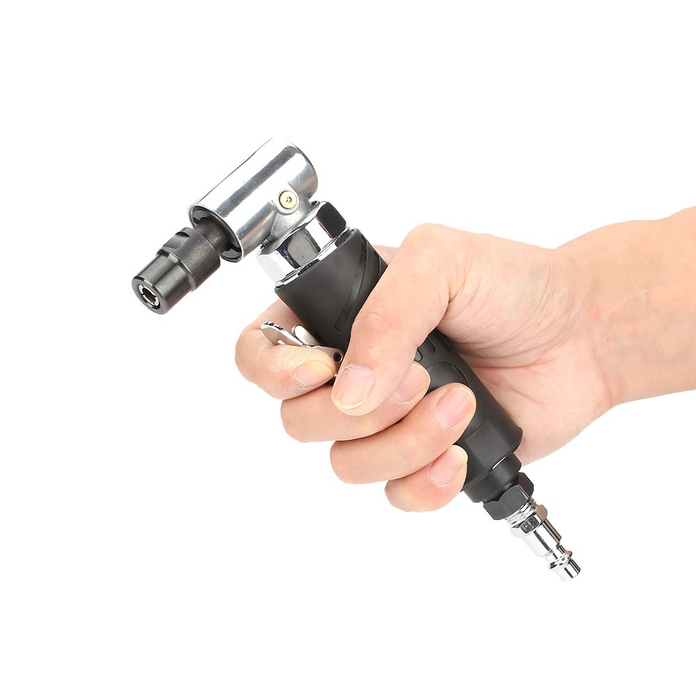 AG-315 1/4BSP 90 Degree Pneumatic Angle Die Grinder - Air Powered Polishing & Grinding Tool for Metalworking, Wood Carving & Automotive Repair