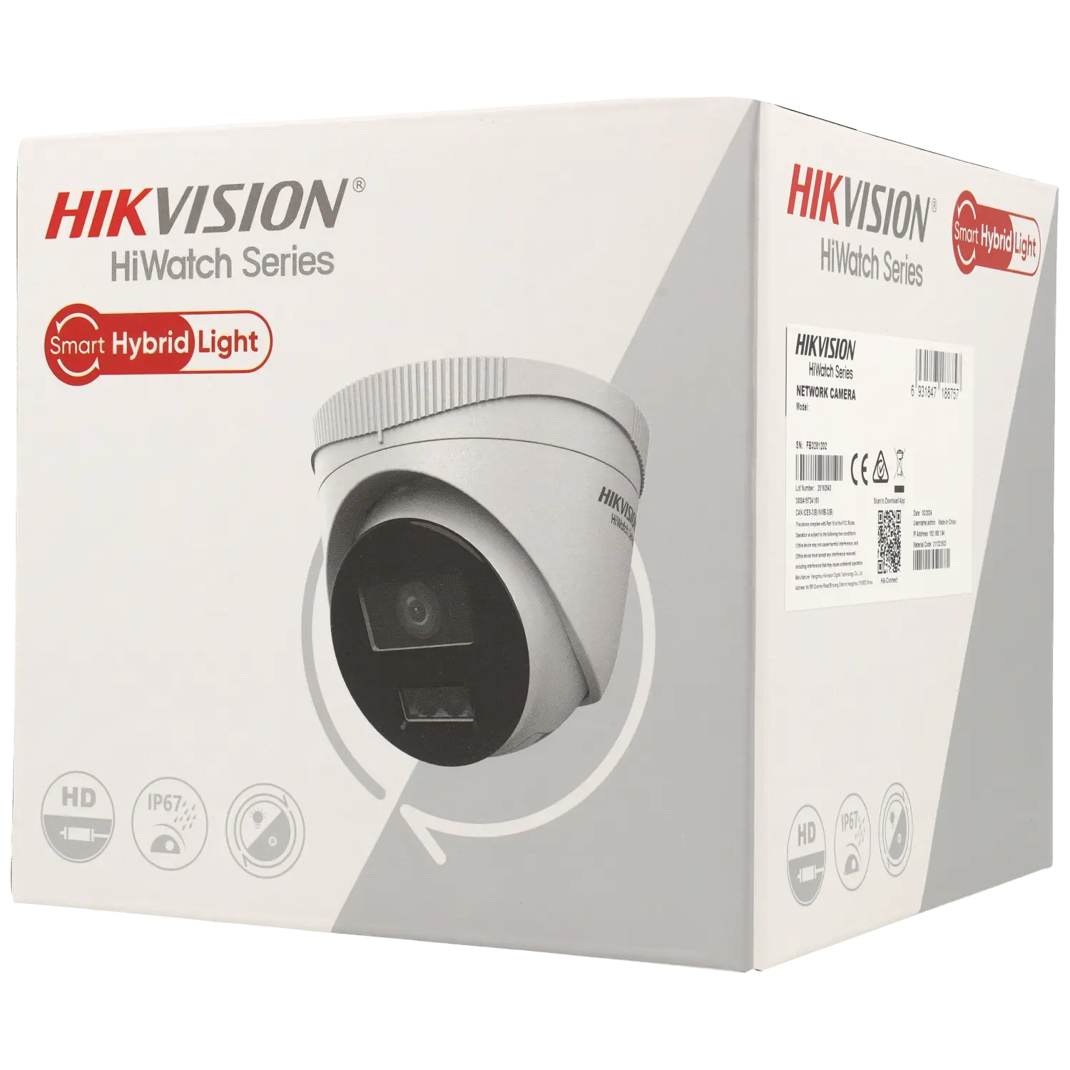 HWI T280HA LU 8MP 2.8mm Security Camera - Smart Hybrid Light with Motion Detection 2.0 for Indoor/Outdoor Home & Business Surveillance