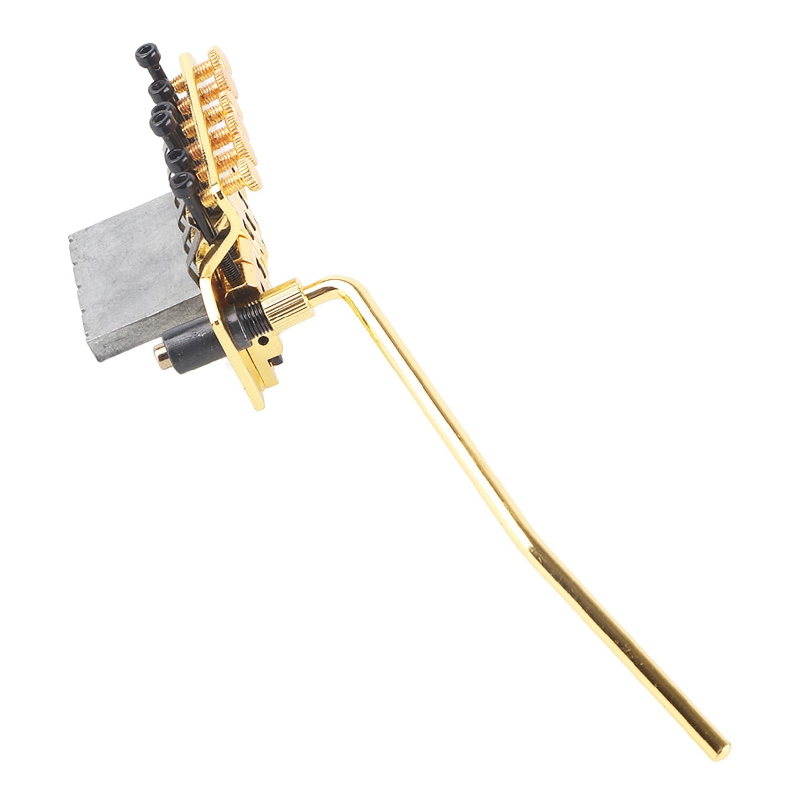 Double Locking Tremolo Bridge System for ST Electric Guitar - Gold | High Stability & Precision Tuning | Perfect for Rock, Metal & Live Performances