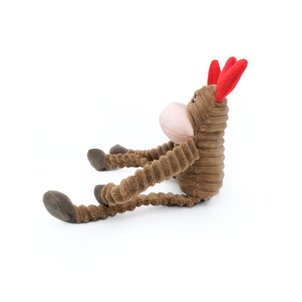 Zippy Paws Small Reno Crinkle Dog Toy - Interactive Squeaky Plush Puppy Chew Toy for Small & Medium Dogs - Perfect for Indoor Play, Training & Cuddling