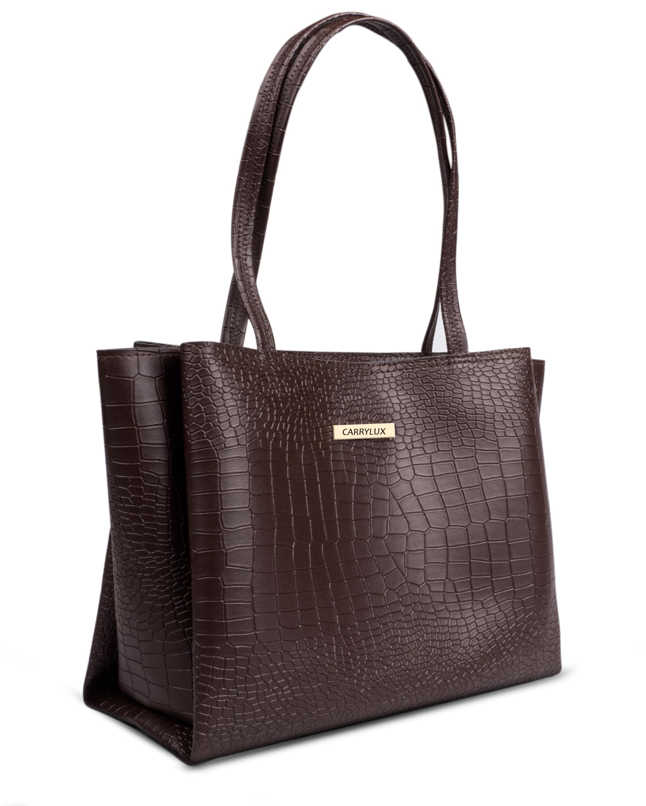 Stylish Large Capacity Crocodile Pattern Tote Bag for Women - Perfect for Work, Travel & Everyday Use
