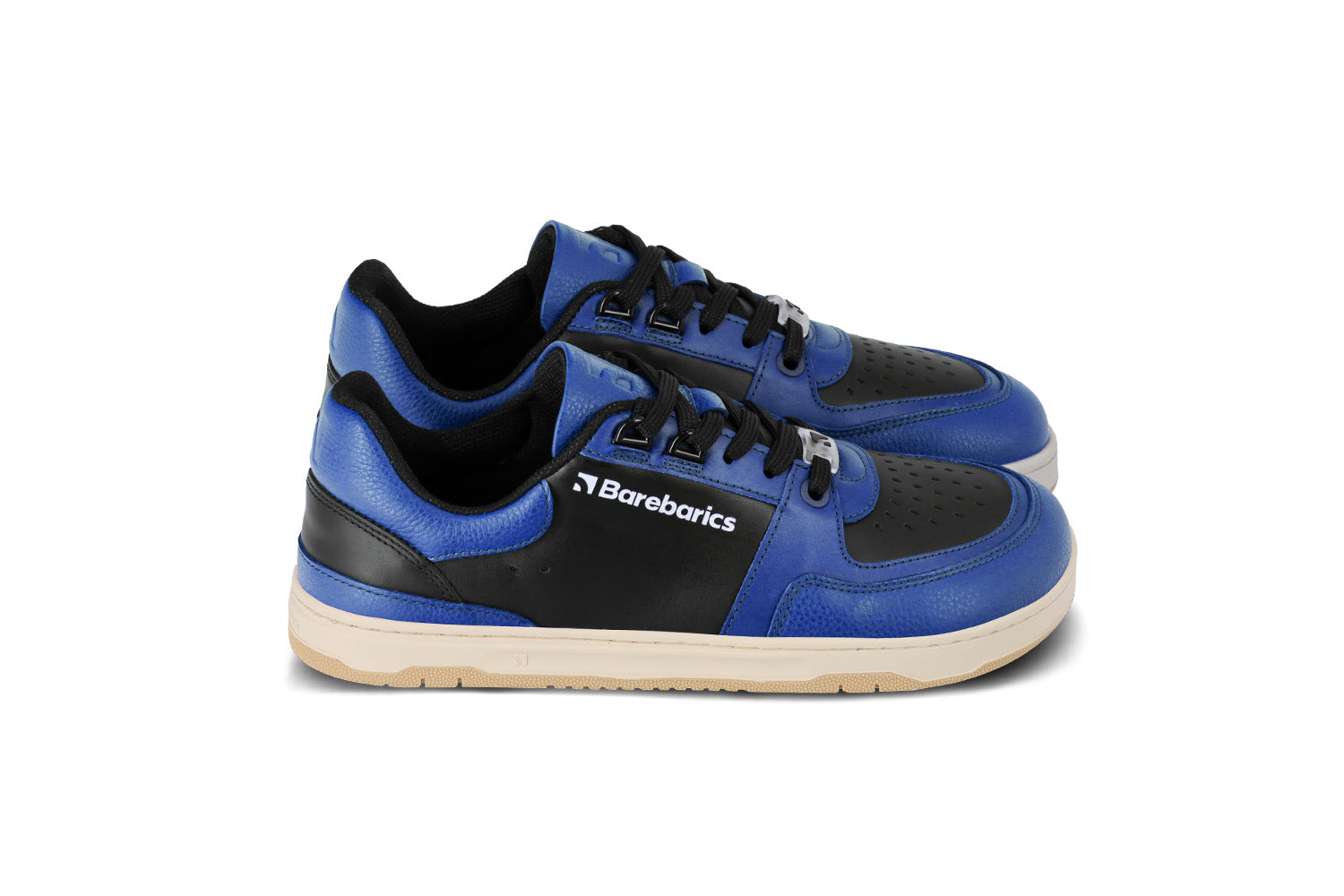 Barefoot Sneakers for Men & Women - Barebarics Wave Black & Blue Minimalist Shoes | Lightweight, Flexible & Comfortable for Running, Walking & Everyday Wear