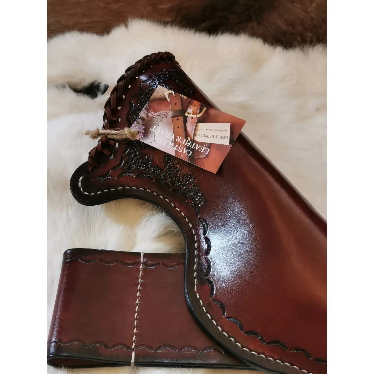 Handmade Leather Quiver for Arrows - Traditional Craftsmanship for Archery Hunting & Outdoor Adventures