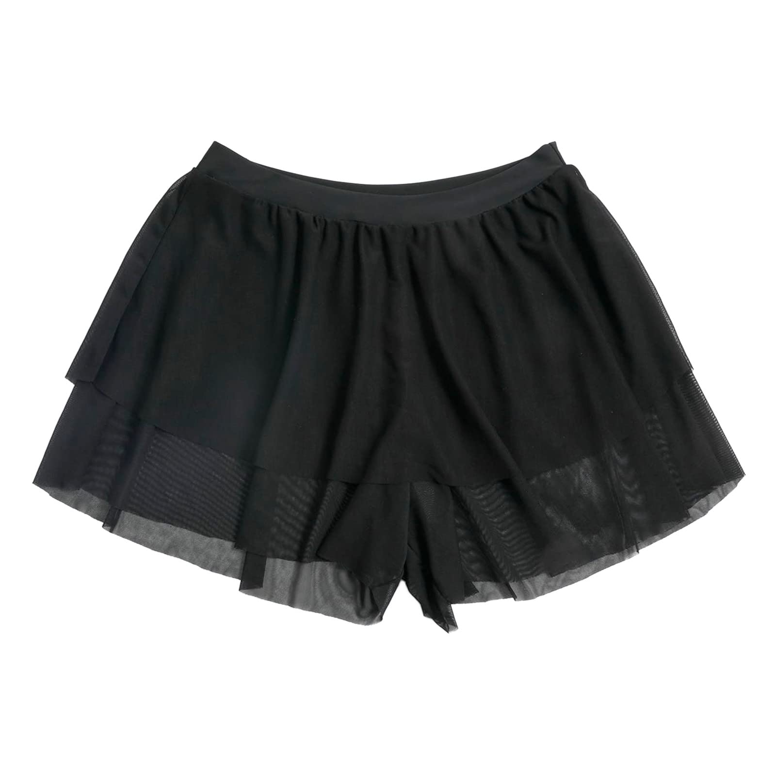 ZLBDYG Women's Sheer Mesh Beach Cover Up Shorts - Sexy Swimwear Wrap, Bikini Cover Up with Ruffle Trim | Perfect for Poolside, Vacation & Summer Outfits