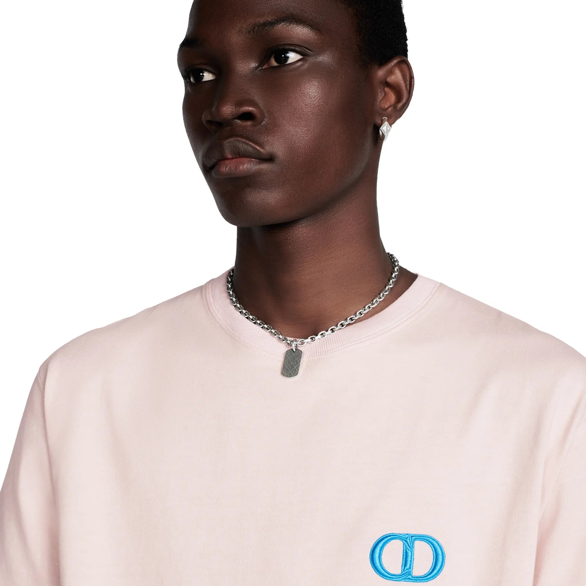 Dior CD Icon Relaxed Fit Cotton Pink T-Shirt for Women - Casual Luxury Tee for Summer Outfits & Streetwear Fashion