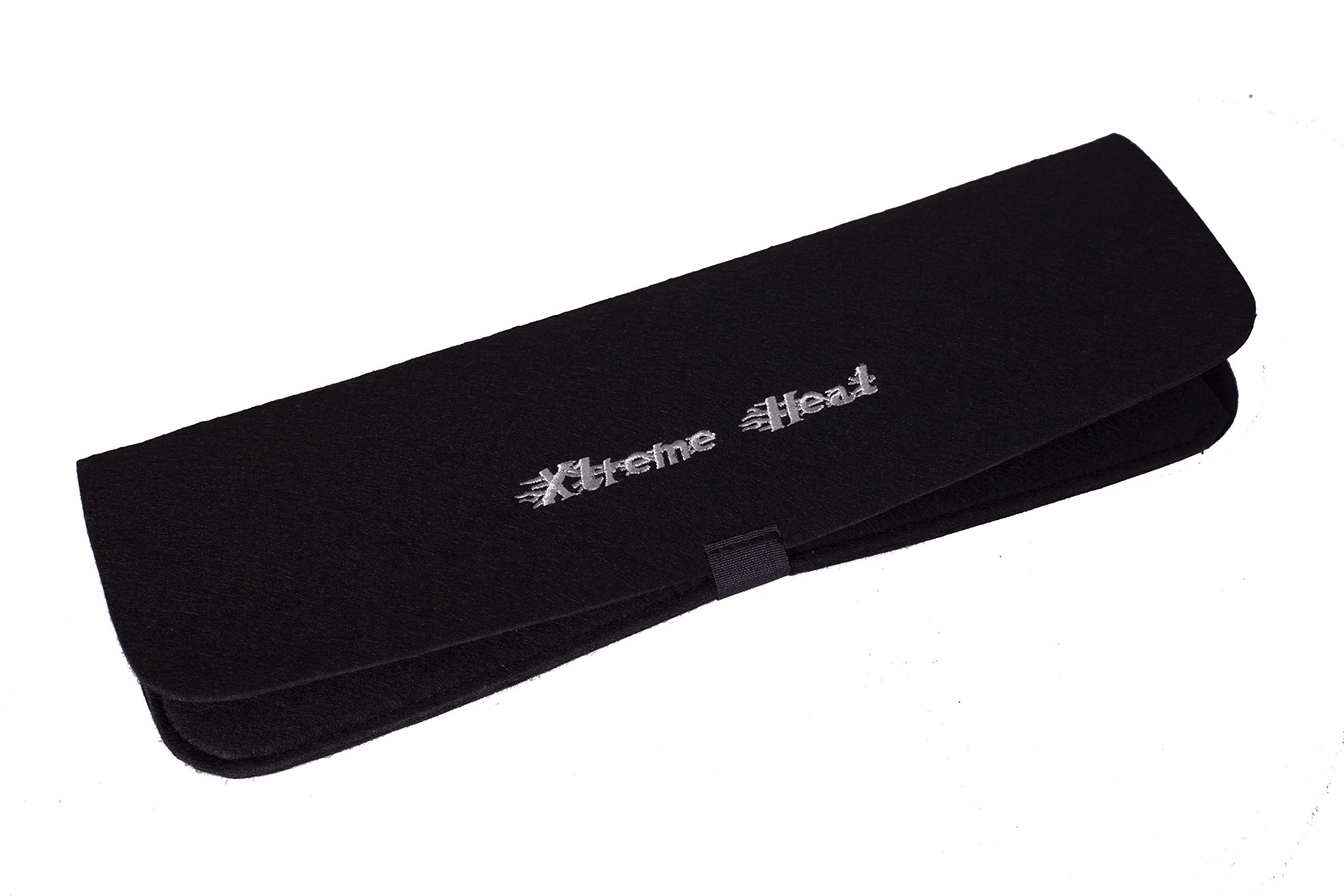 Heat Resistant Straightening Iron Mat - Mateque Black Silicone Styling Tool Protector for Hair Straighteners & Flat Irons | Perfect for Home, Salon & Travel Use