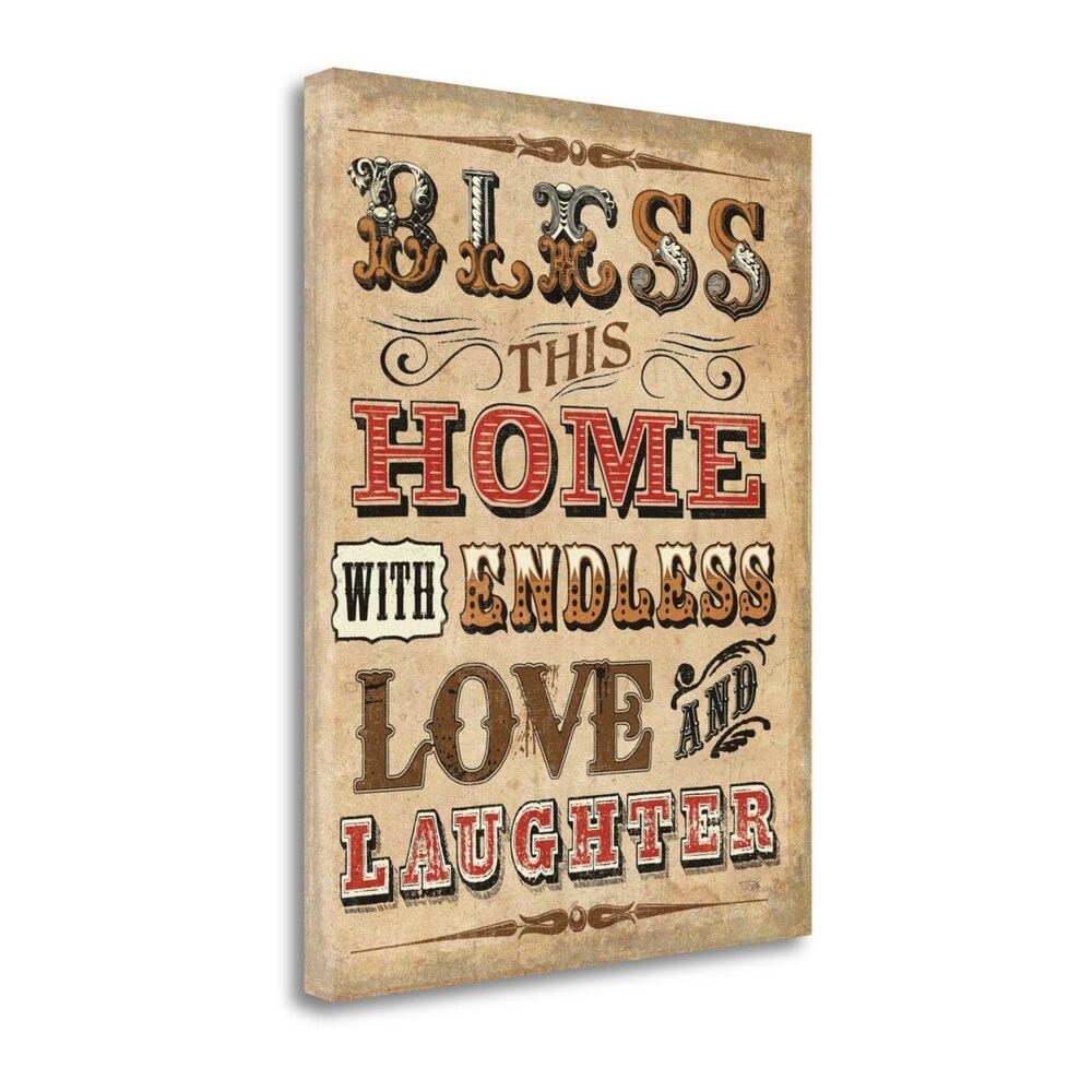 Blessed I By Pela Studio - Premium Fine Art Giclee Print on Gallery Wrapped Canvas - Ready to Hang Wall Decor - Perfect for Living Room, Bedroom & Office