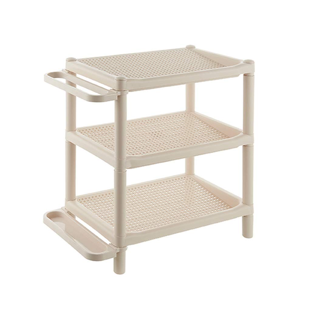 Multi-Layer Shoe Rack Storage Organizer - Space Saving Plastic Shoe Shelf for Entryway, Closet & Bedroom - Durable Household Shoe Rack with Umbrella Stand (White) - Perfect for Small Apartments, Dorm Rooms & Mudroom Organization