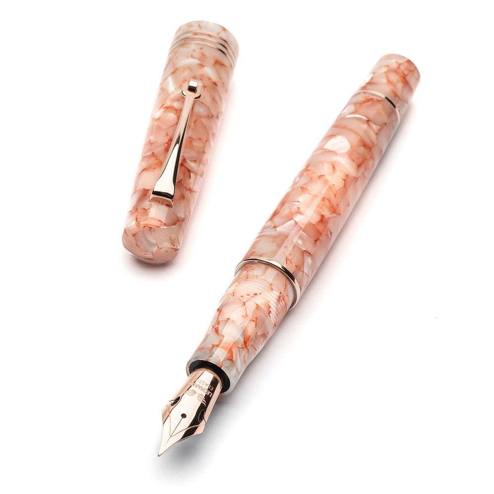 Leonardo Momento Zero Fountain Pen - Stainless Steel Nib, Angel Skin Resin - Premium Writing Instrument for Calligraphy, Journaling & Gifts