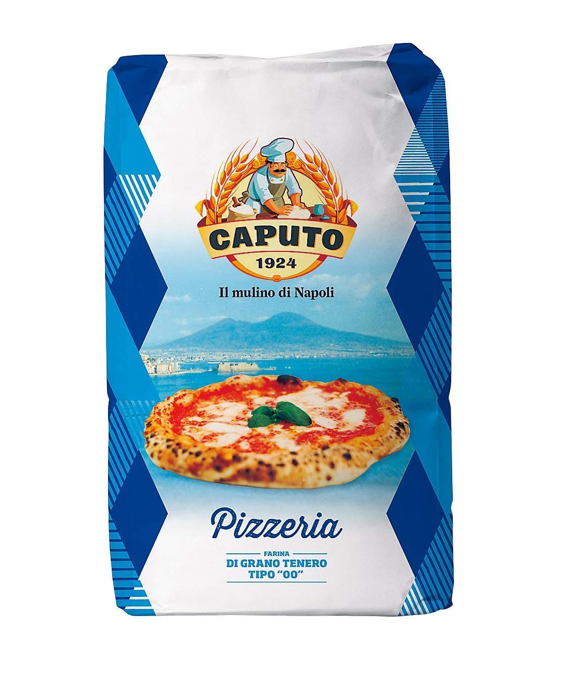 Antimo Caputo Blue Pizzeria Flour 55 LB Bulk Bag - Italian 00 Double Zero Flour for Authentic Pizza Dough, Bread & Pasta | All-Natural Wheat Flour | Perfect for Neapolitan Pizza, Artisan Bread & Homemade Pasta