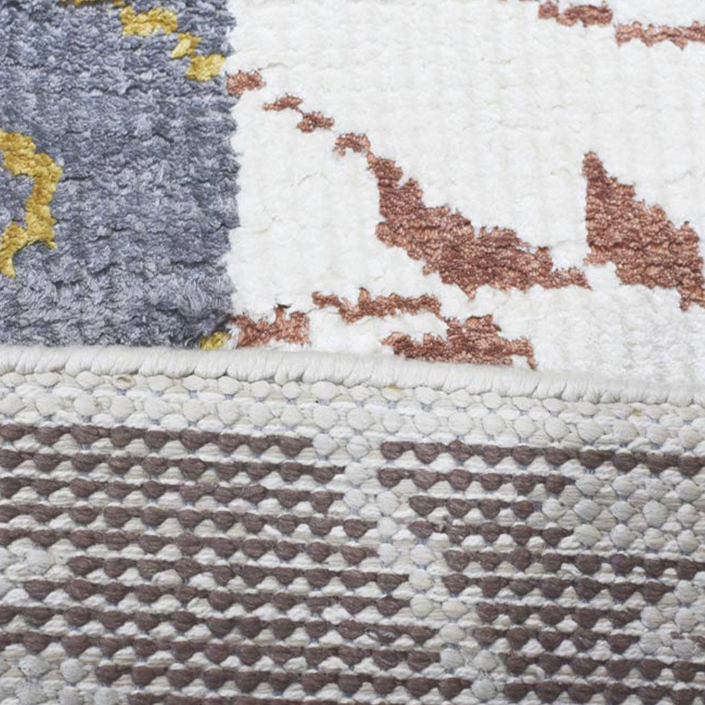 Hand Knotted Hypnotic Design Area Rug - Boho Chic Home Decor for Living Room, Bedroom & Office