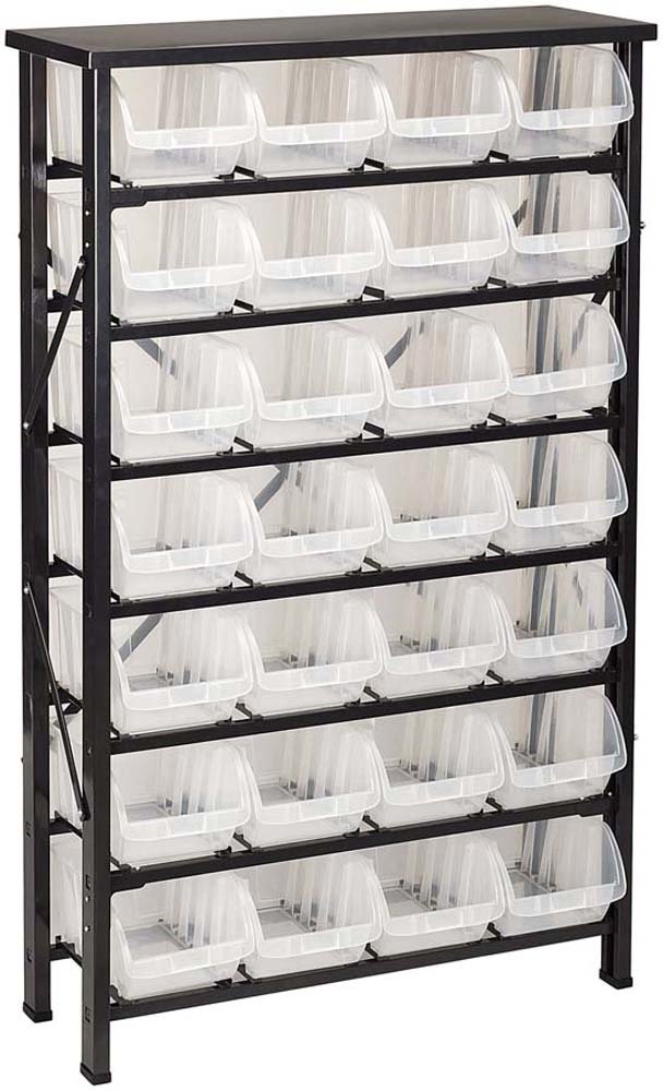 28-Piece Storage Bin and Display Rack Organizer - MJ3205 | Perfect for Retail Stores, Home Organization & Office Supplies Storage