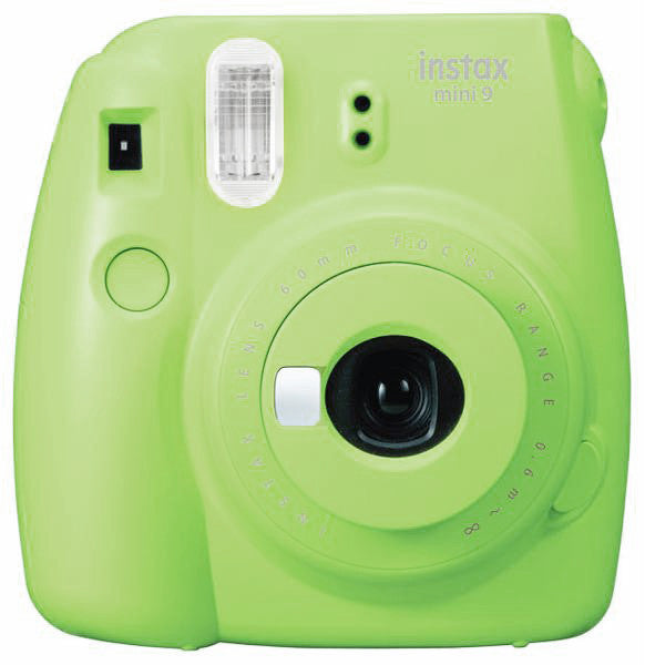 Fujifilm INSTAX Mini 9 Instant Camera - Lime Green | Portable Selfie Camera with Built-in Mirror & Close-Up Lens | Perfect for Parties, Travel & DIY Photo Albums
