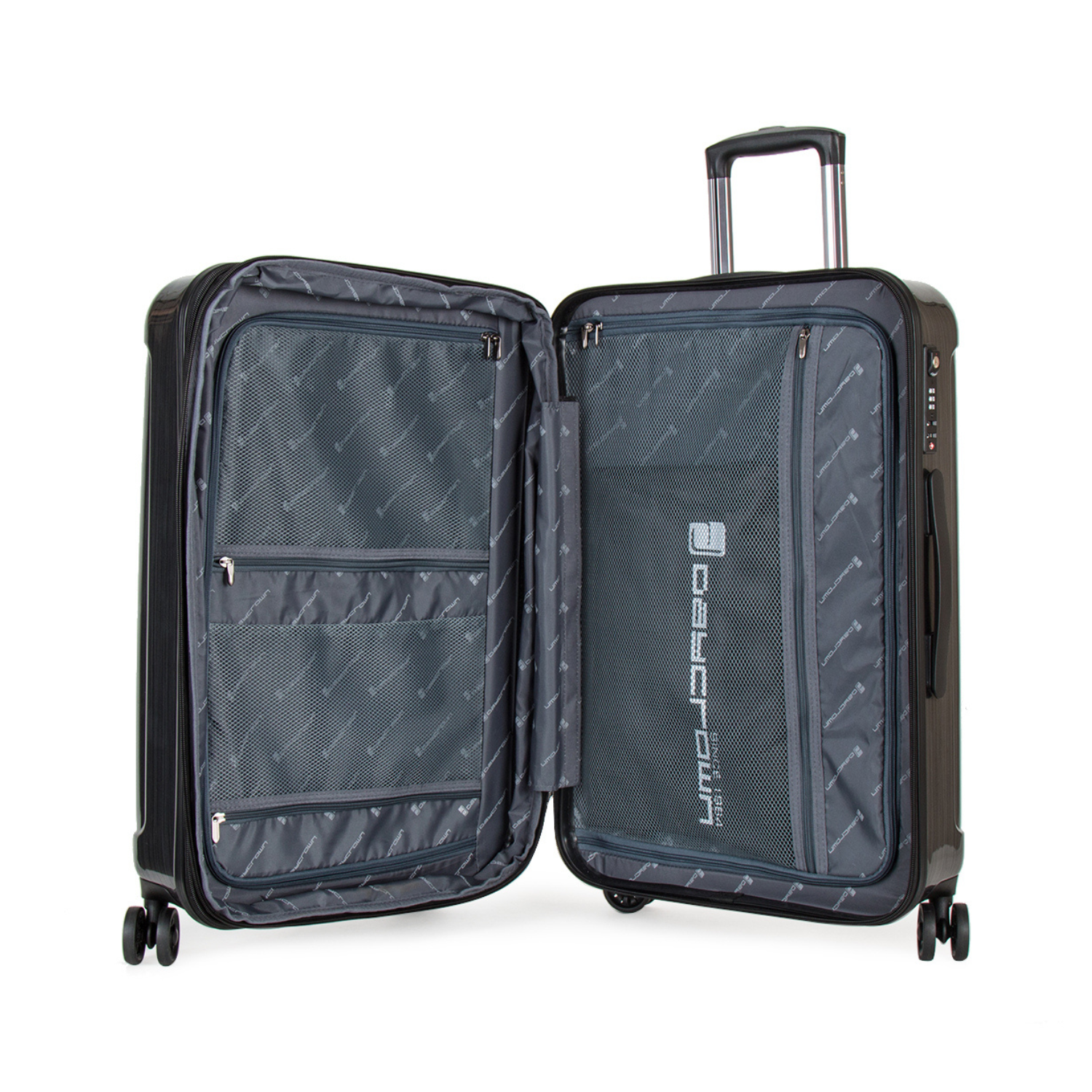 Daycrown 705 Brushed Silver 60MM HINOMOTO Silent Wheels PC Luggage Suitcase - Perfect for Business Travel & Airplane Carry-On