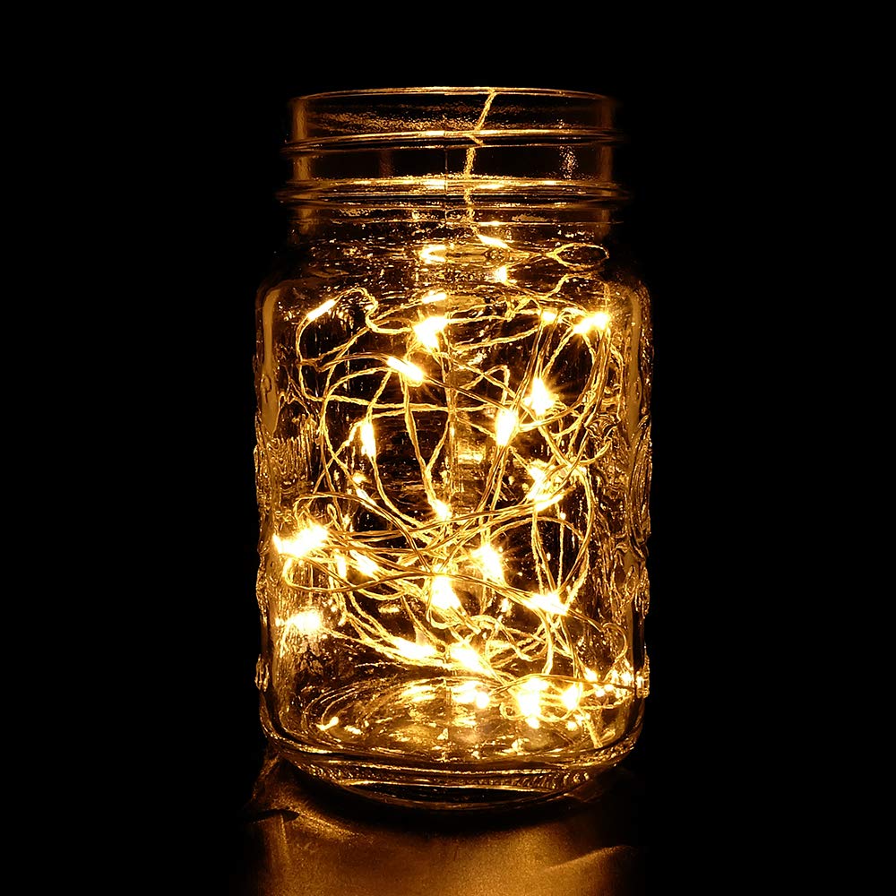 Sterno Home GL40736 50-Count Battery-Powered LED Fairy String Lights - 65.6-Feet Copper Wire Lights with Remote (4 Pack) for Indoor & Outdoor Decor, Parties, Weddings, and Garden Lighting