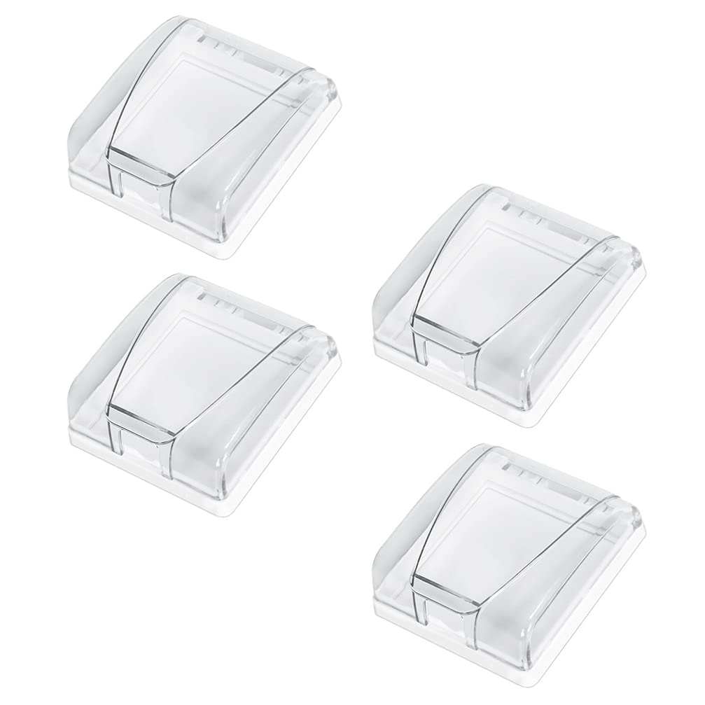 4-Pack 86 Switch Cover & Socket Protector - Durable Wall Outlet Covers for Child Safety, Home & Office Electrical Protection - Ideal for Baby Proofing and Preventing Dust & Debris