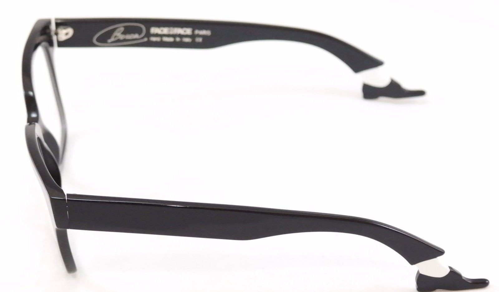 Face A Face Bocca Smoking 1 2002 Black Plastic Eyeglasses Frame - Handmade in Italy - Perfect for Fashion & Reading Glasses