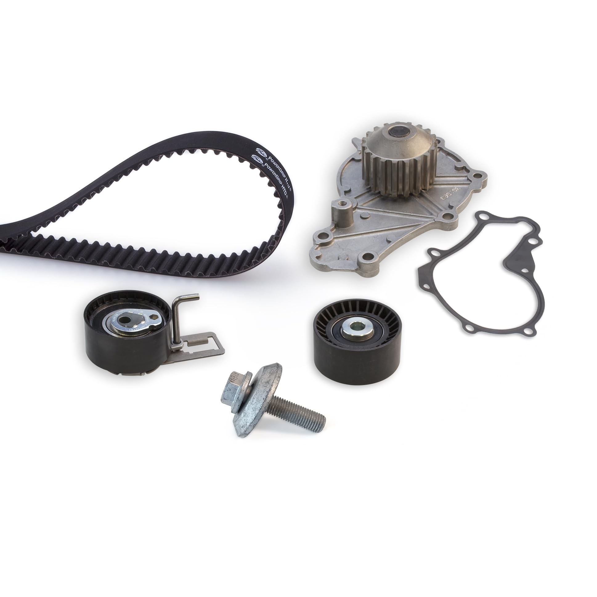 Gates POWERGRIP Timing Belt Kit with Water Pump - Replacement Part KP15656XS for Car Engine Maintenance & Repair