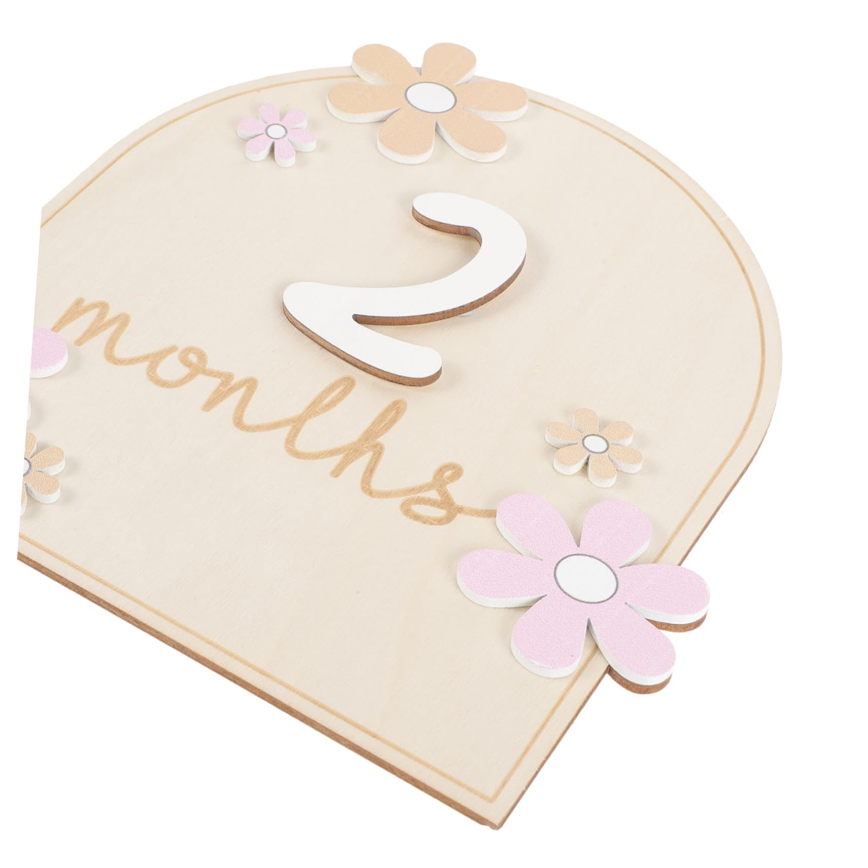 VICASKY Baby Milestone Cards - Wooden Monthly Growth Photo Props for Newborns, First Year Keepsake Frame - Perfect for Baby Showers, Birth Announcements & Nursery Decor