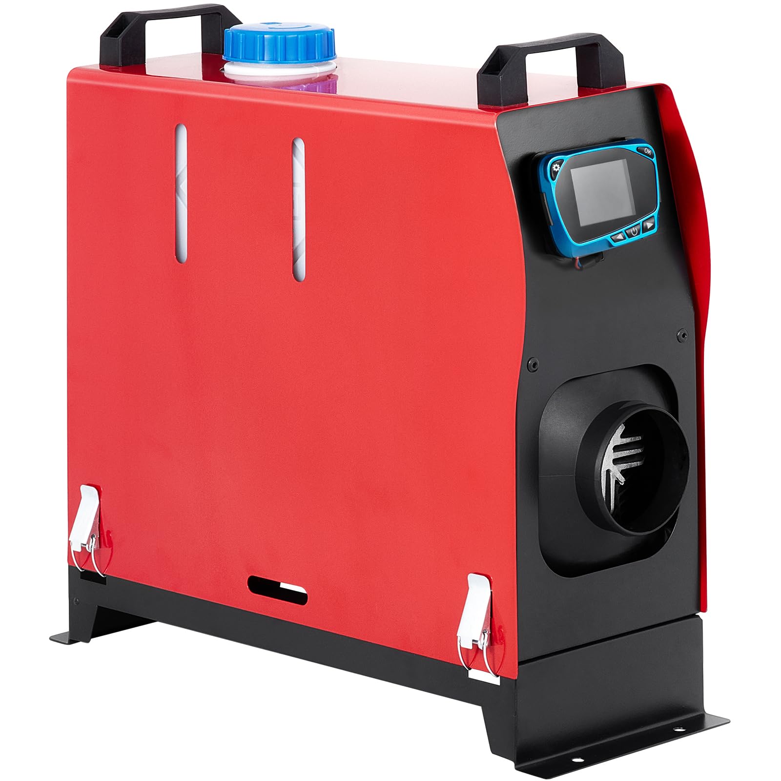 VEVOR 8KW Diesel Air Heater with Single Outlet - 12V Remote Controlled Parking Heater with Muffler & Blue LCD Switch for RVs, Trucks, Buses, Trailers - Perfect for Winter Camping, Off-Grid Living & Vehicle Heating