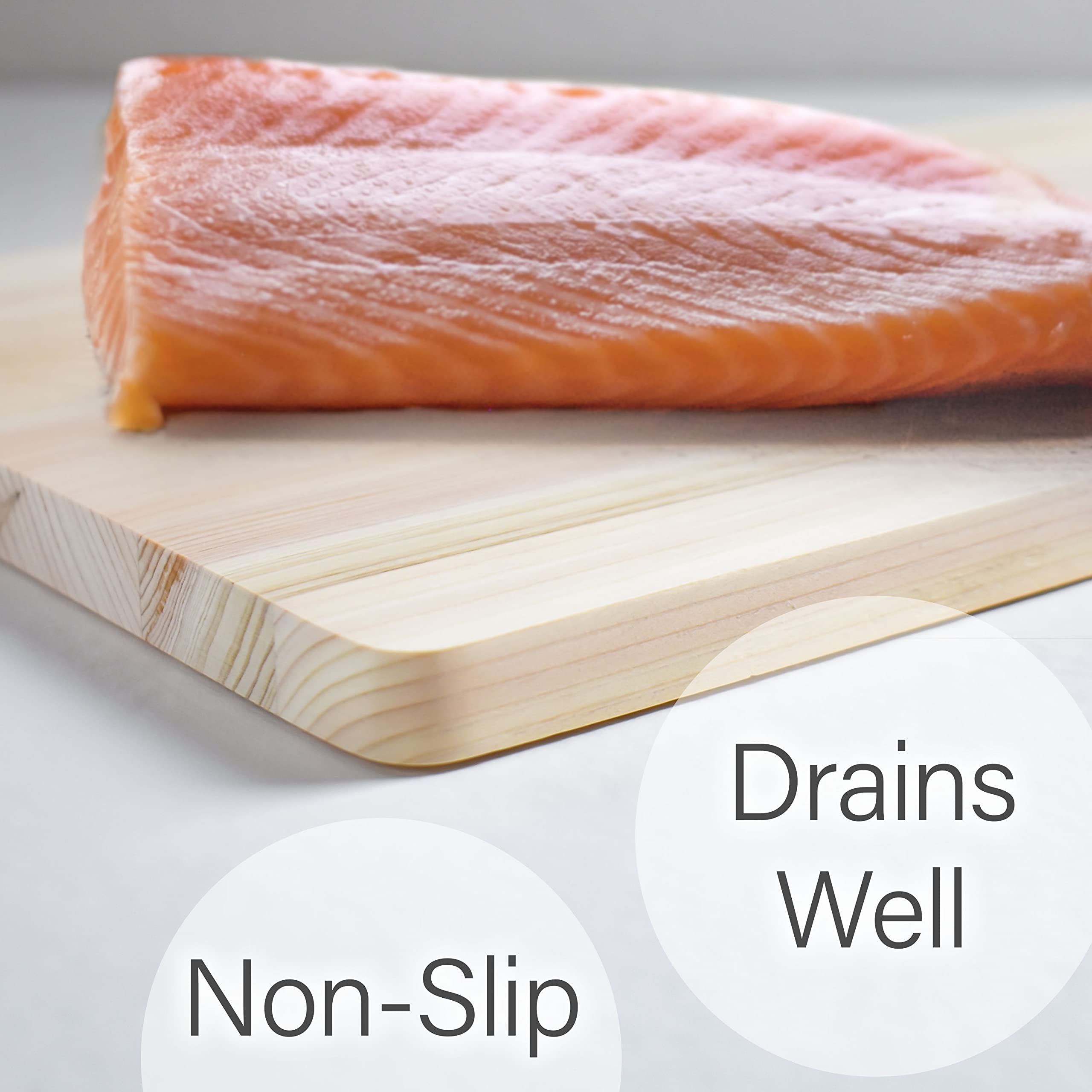 Premium Japanese Hinoki Wood Cutting Board - Large 16.5x9.4x0.6 Inch - Natural Cypress Chopping Block for Kitchen, High Durability, Made in Japan - Perfect for Sushi Prep, Meat Cutting & Vegetable Chopping