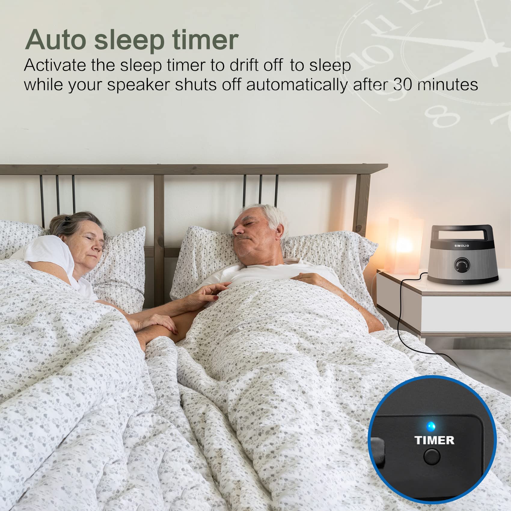 SIMOLIO Wired TV Speakers with Tone Control & 5.5M Long Cord - Digital/Analog Audio Soundbar with Sleep Timer - Enhanced Sound for Hard of Hearing & Seniors - Perfect for Living Room, Bedroom & Home Theater Setup